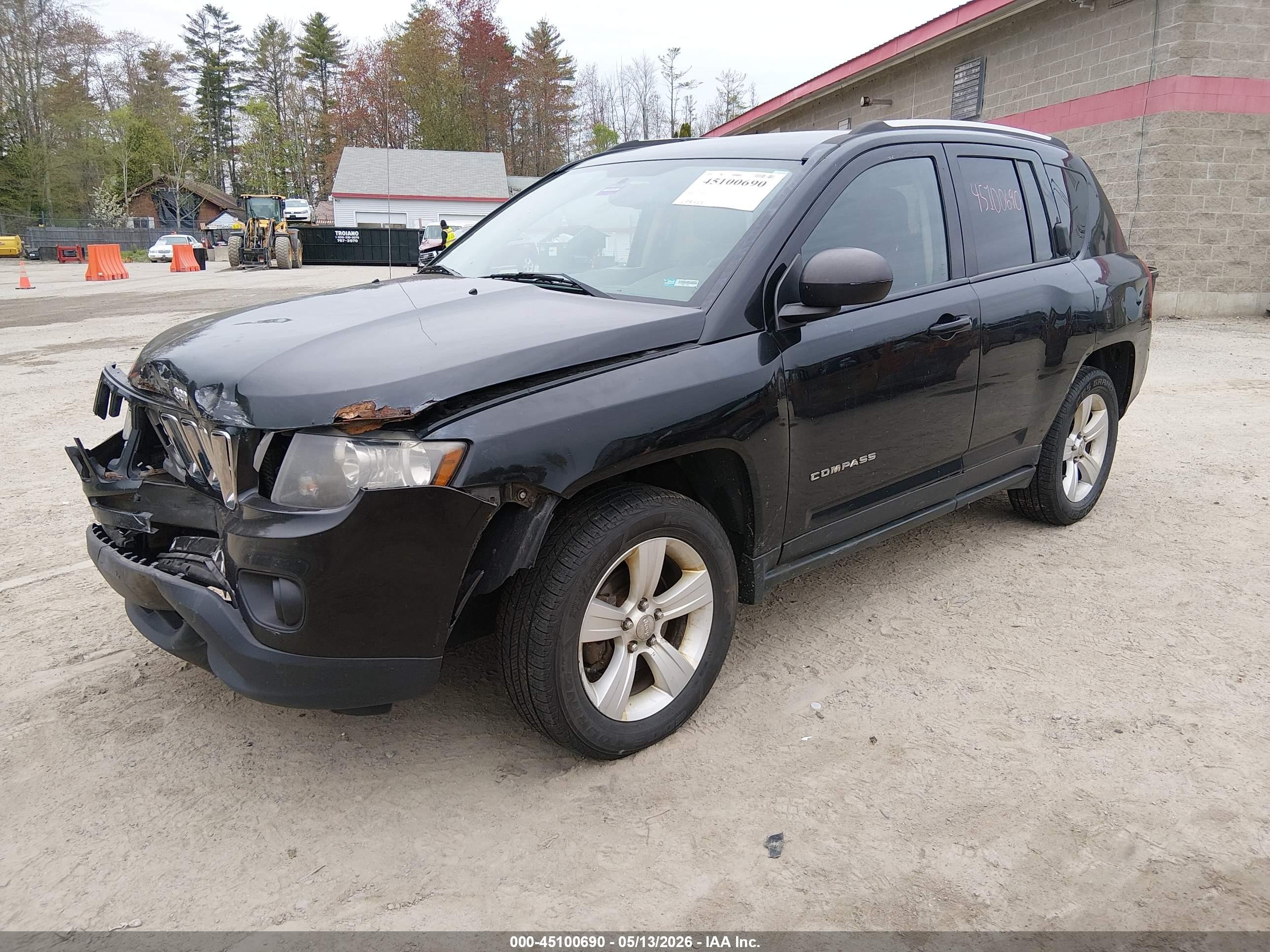 2014 Jeep Compass Latitude Black vin: 1C4NJDEB5ED659678