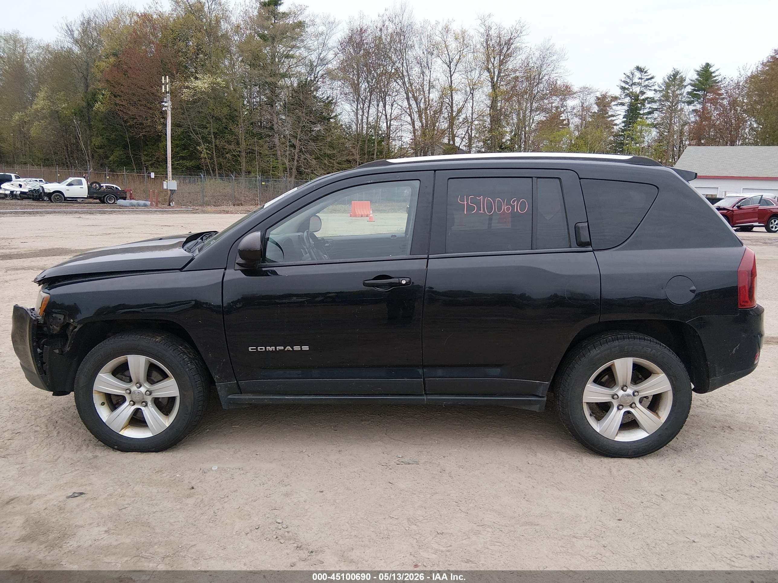 2014 Jeep Compass Latitude Black vin: 1C4NJDEB5ED659678