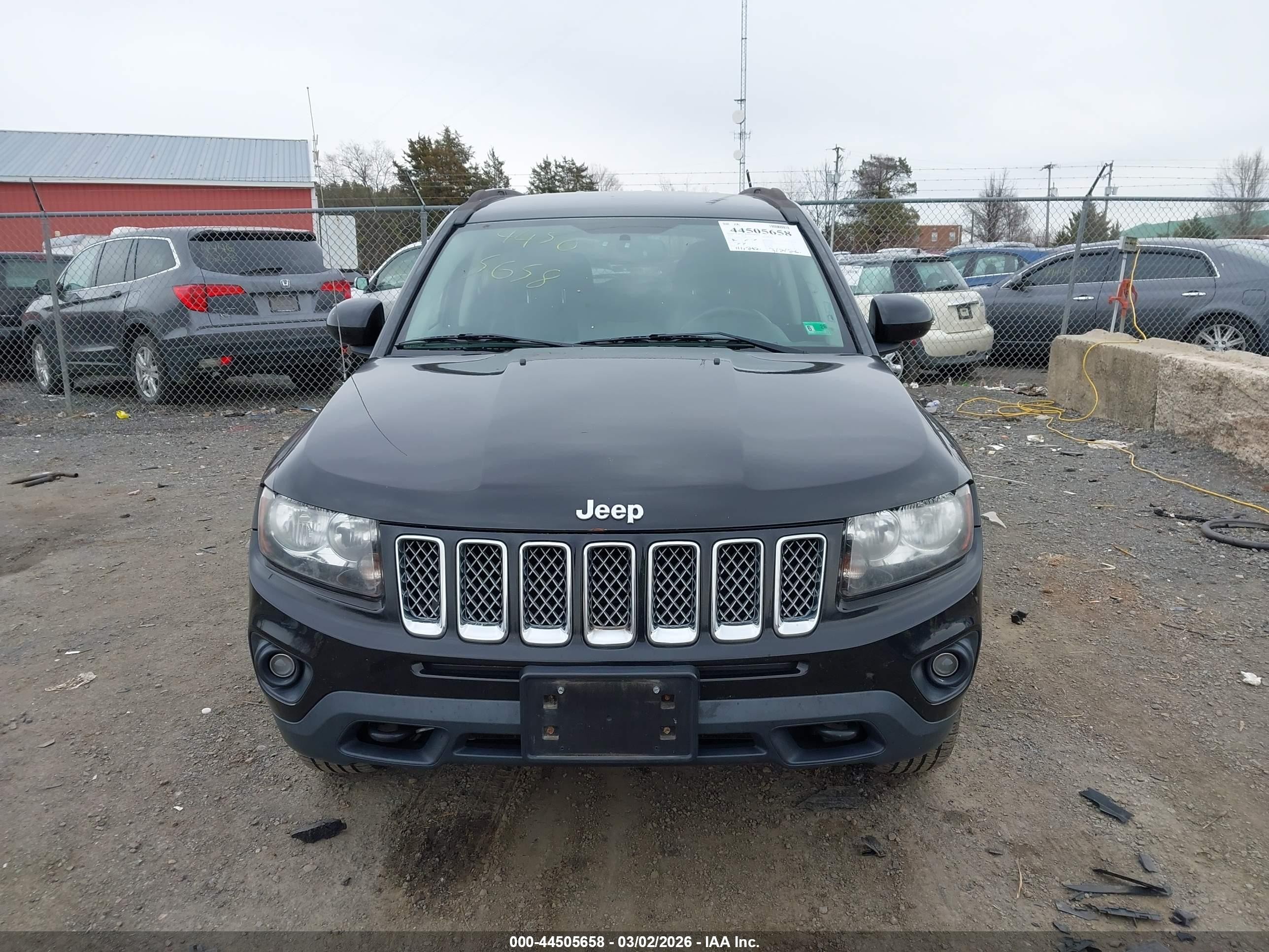 2014 Jeep Compass Latitude Black vin: 1C4NJDEB5ED846659
