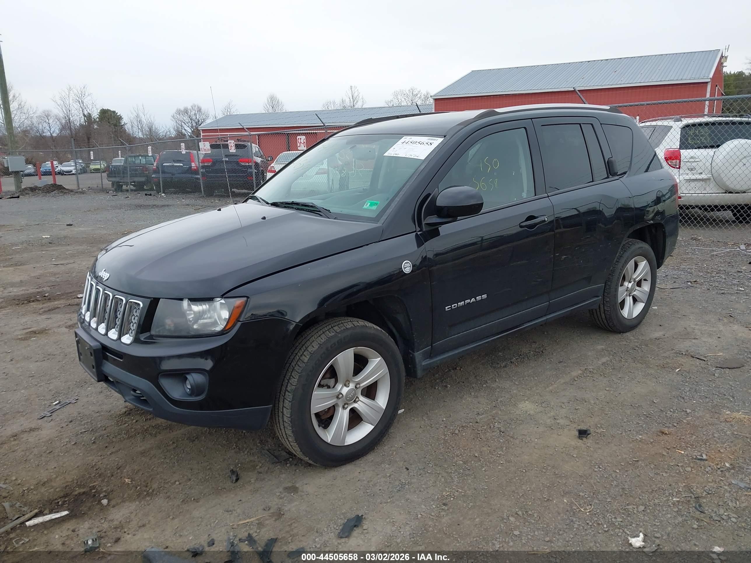 2014 Jeep Compass Latitude Black vin: 1C4NJDEB5ED846659