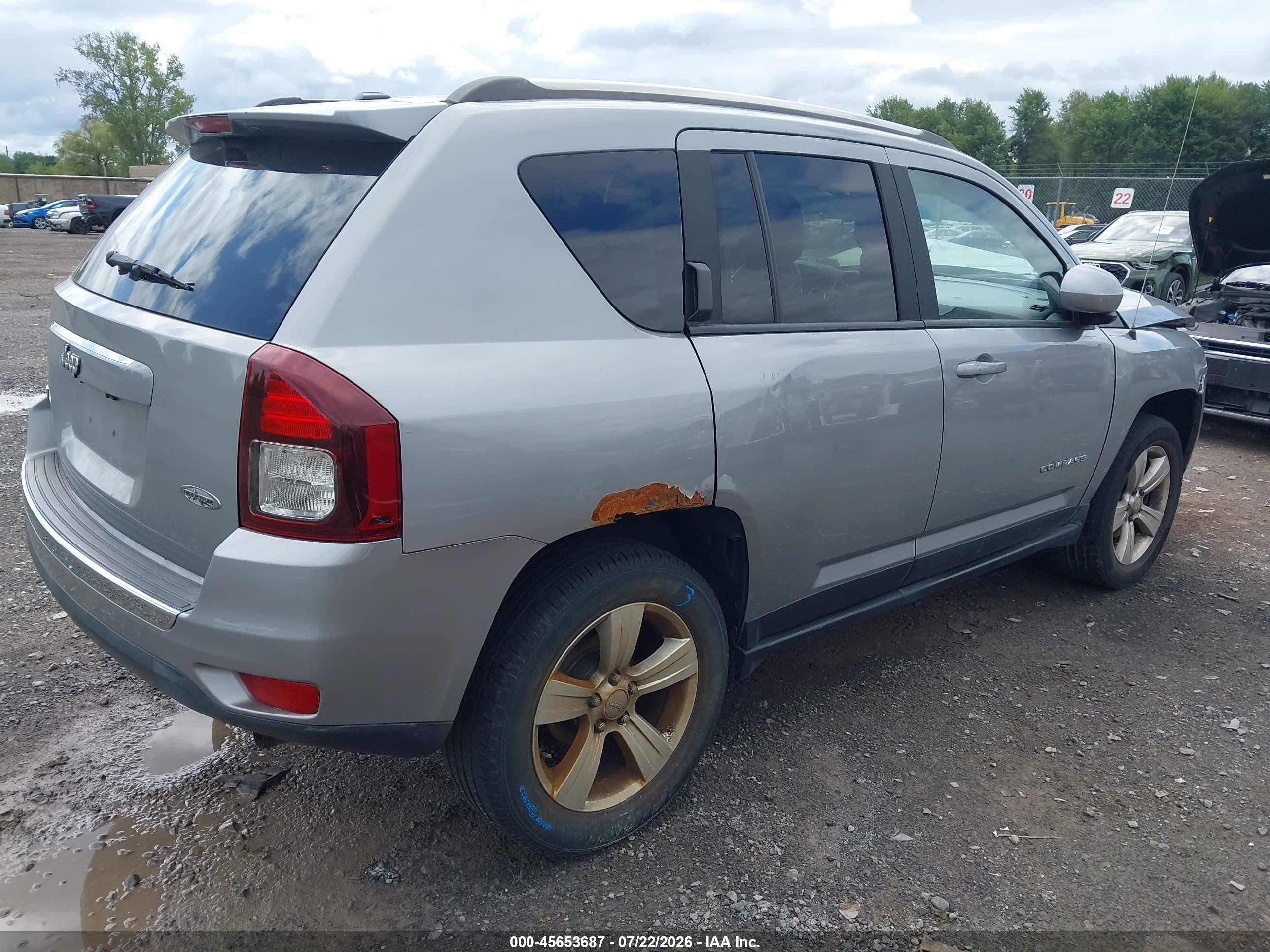 2015 Jeep Compass High Altitude Edition Gray vin: 1C4NJDEB5FD184583