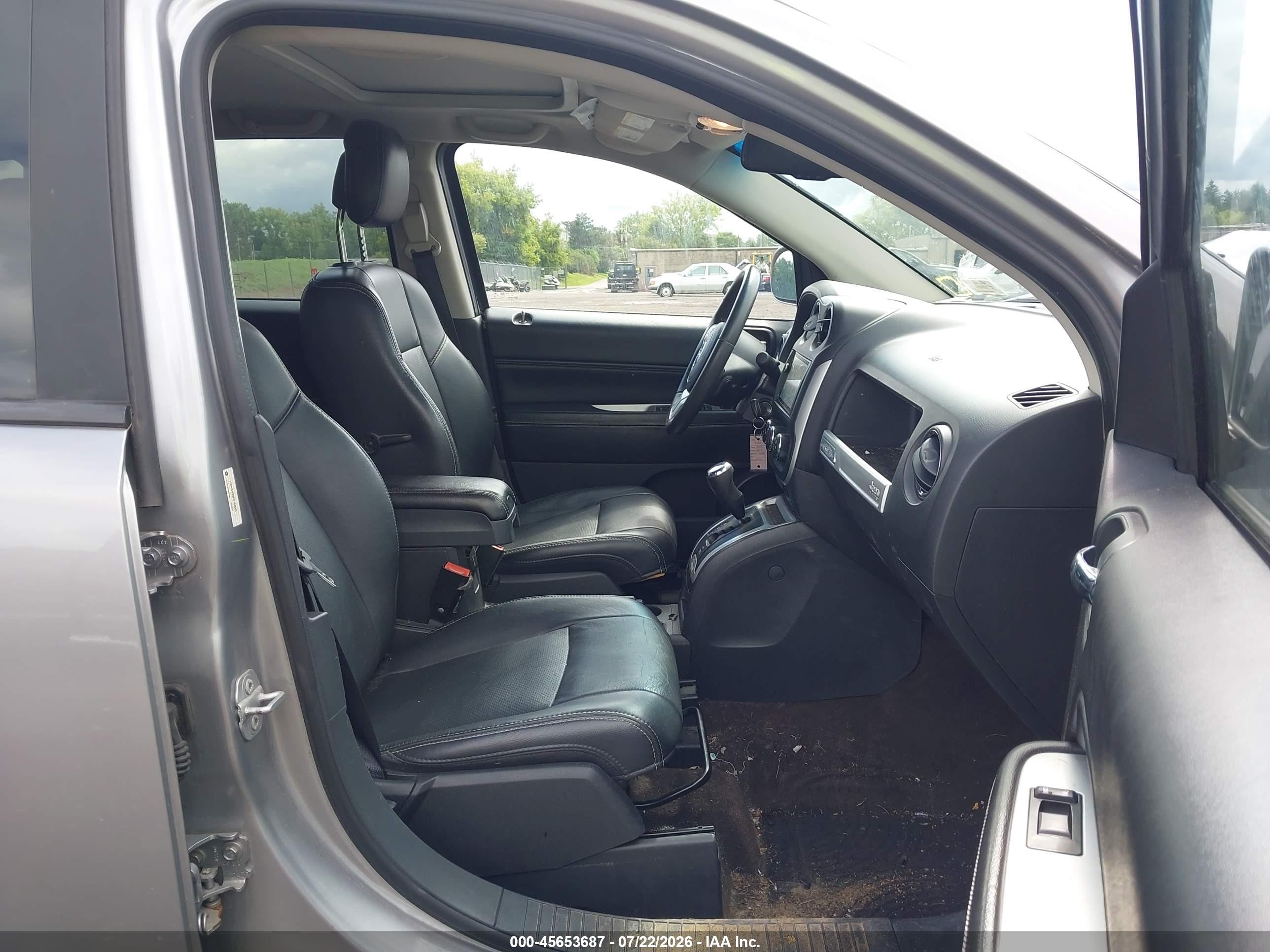 2015 Jeep Compass High Altitude Edition Gray vin: 1C4NJDEB5FD184583