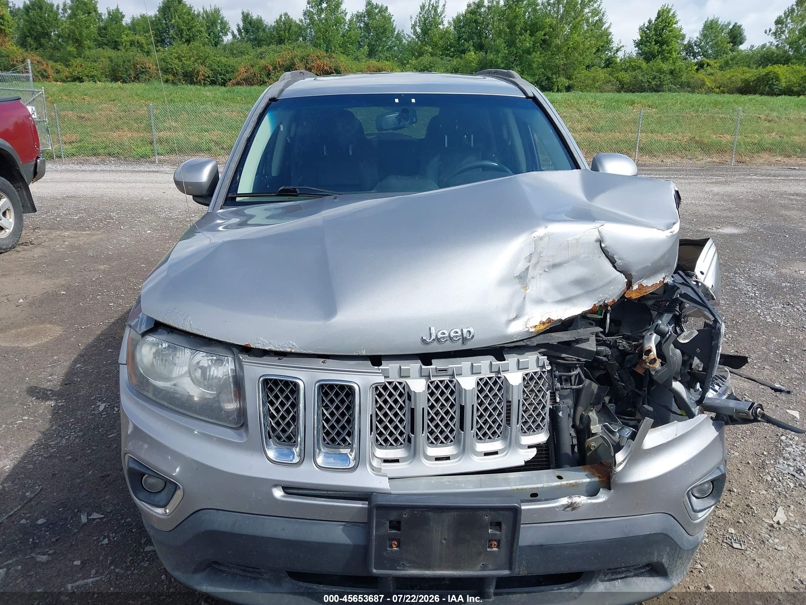 2015 Jeep Compass High Altitude Edition Gray vin: 1C4NJDEB5FD184583
