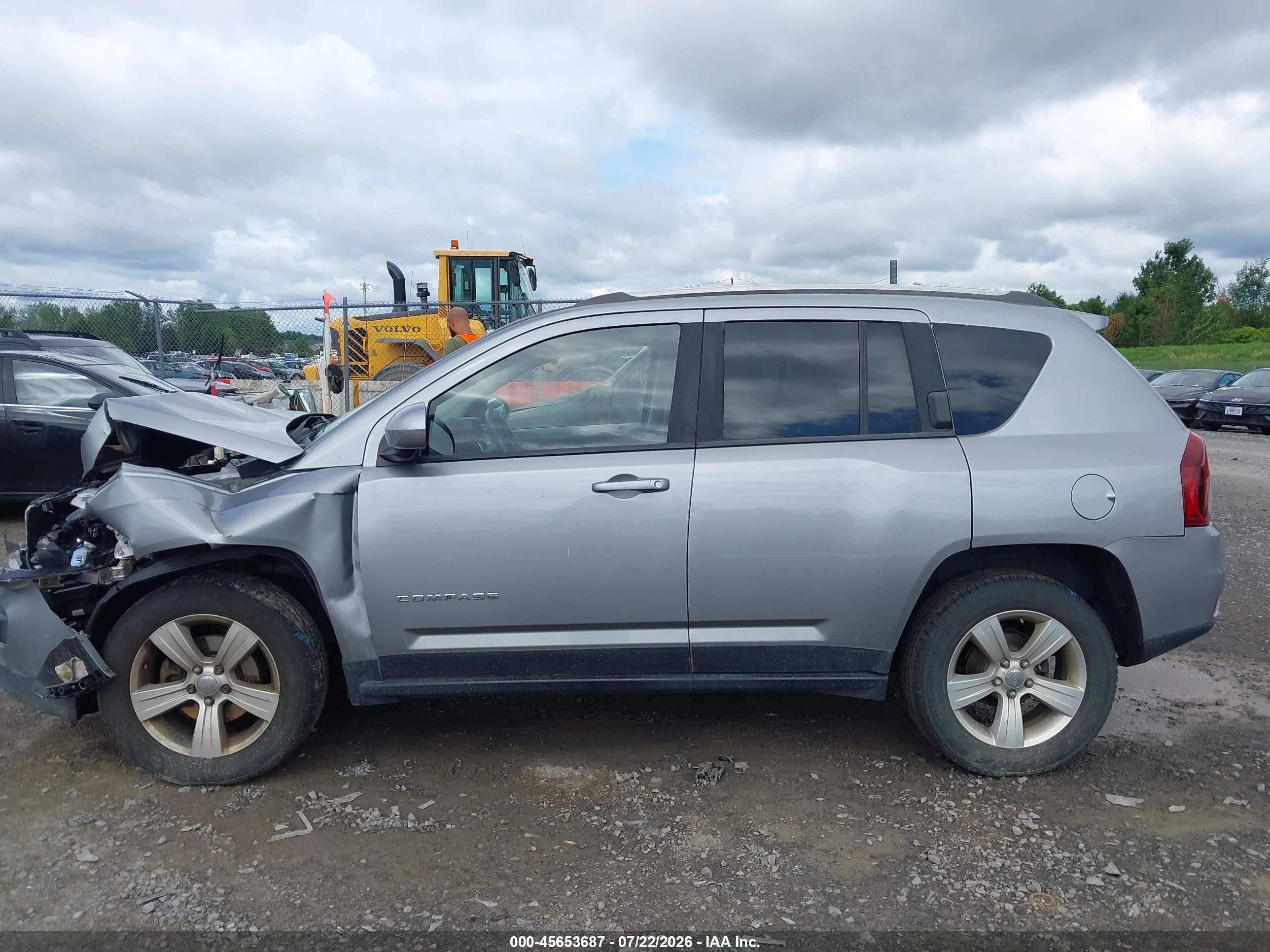 2015 Jeep Compass High Altitude Edition Gray vin: 1C4NJDEB5FD184583