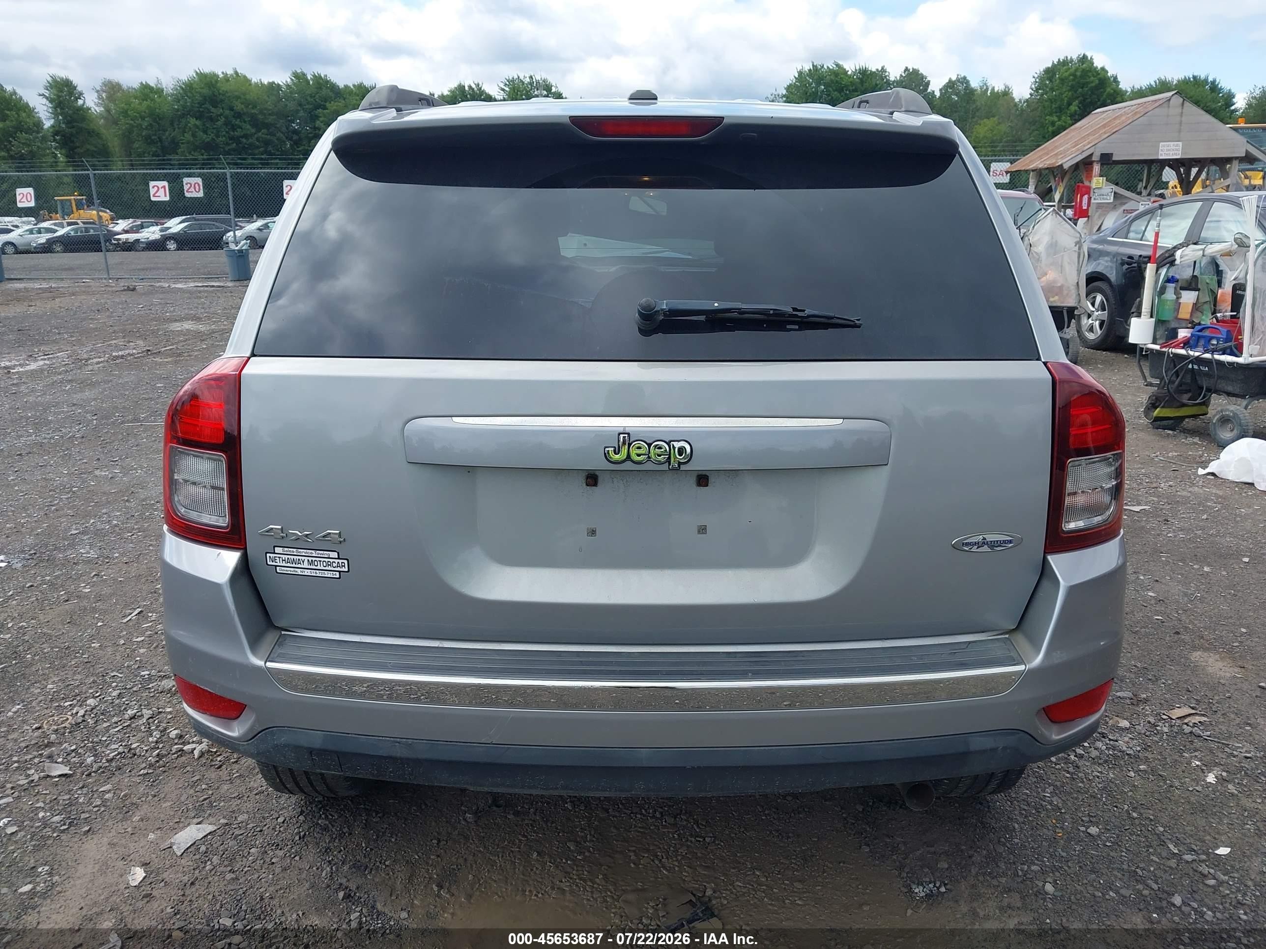 2015 Jeep Compass High Altitude Edition Gray vin: 1C4NJDEB5FD184583