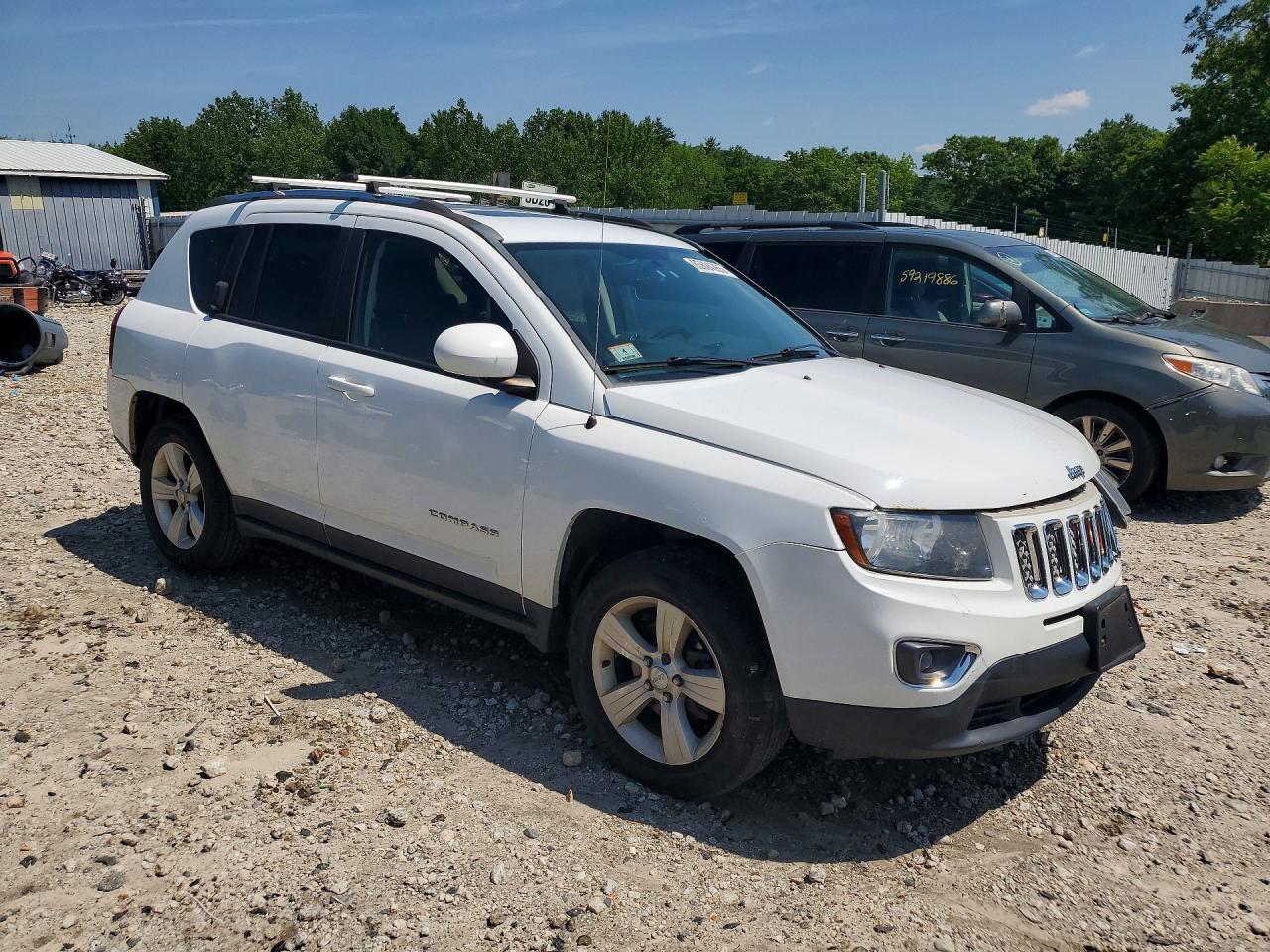 2015 Jeep Compass Latitude Белый vin: 1C4NJDEB5FD395976