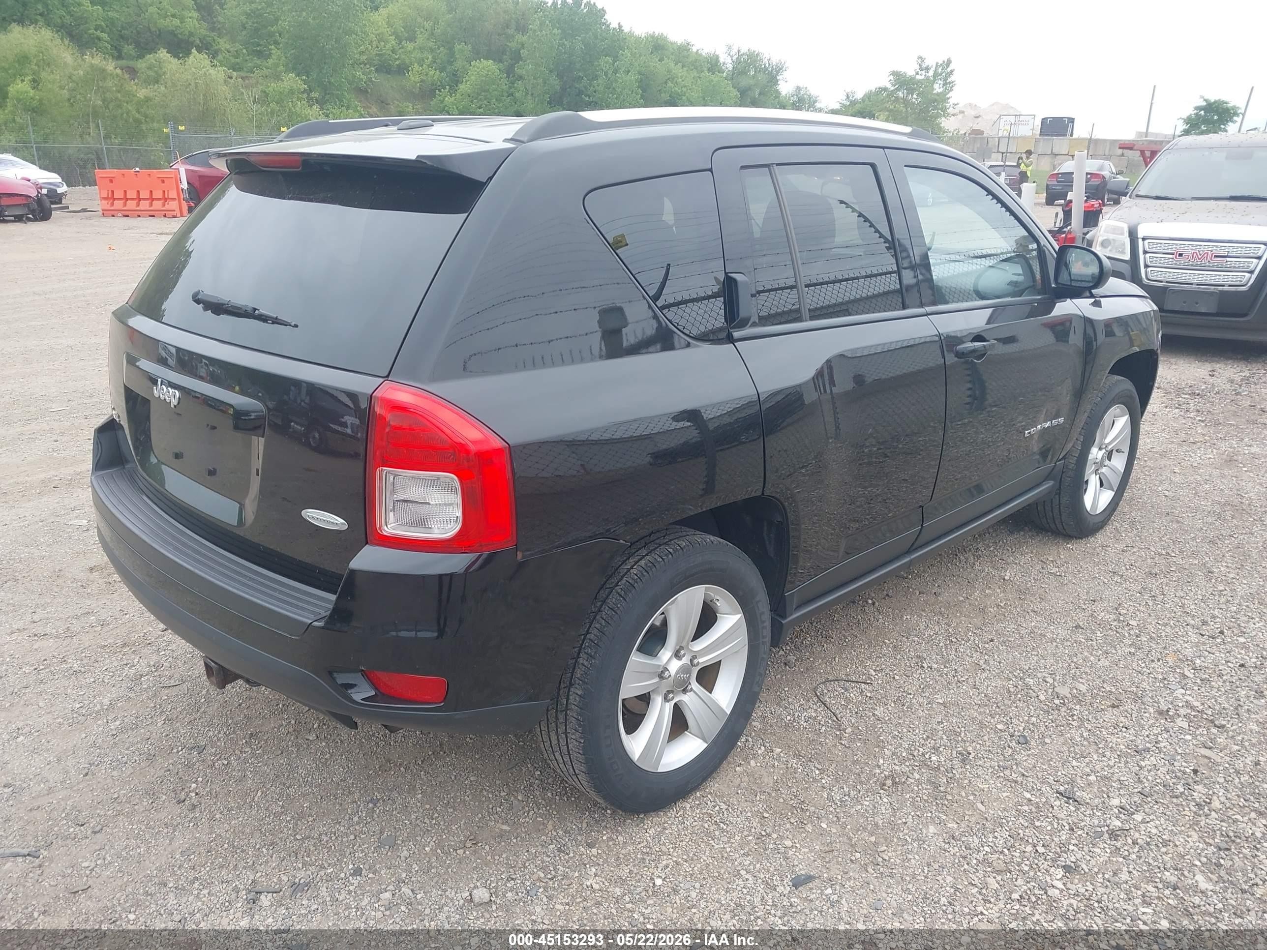 2012 Jeep Compass Latitude Black vin: 1C4NJDEB6CD650386