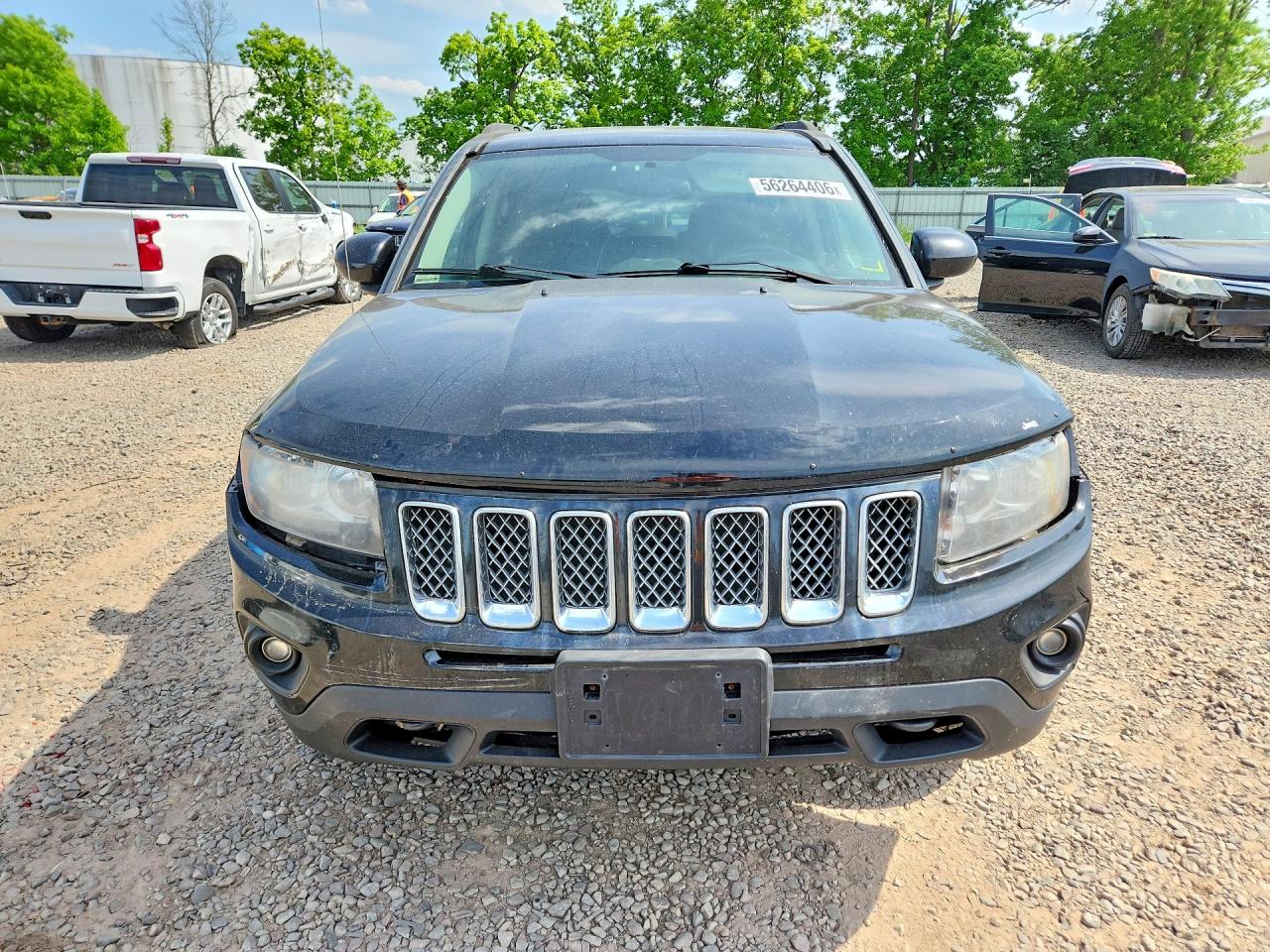 2014 Jeep Compass Latitude Black vin: 1C4NJDEB6ED688266