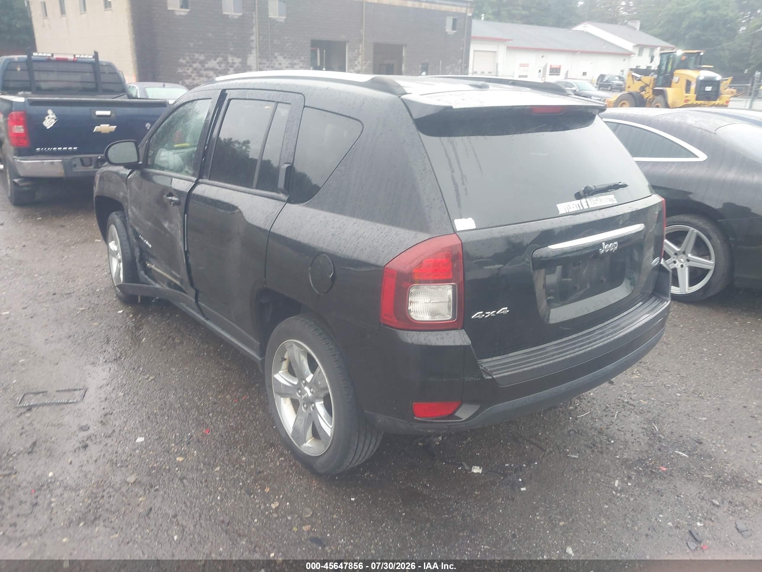 2014 Jeep Compass Latitude Black vin: 1C4NJDEB6ED729379