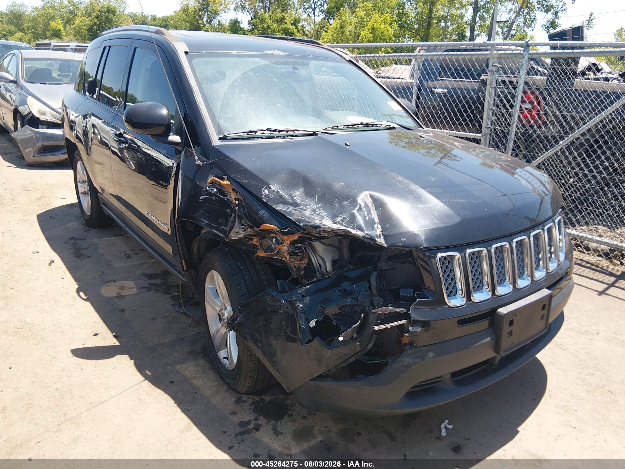 2015 Jeep Compass High Altitude Edition Black vin: 1C4NJDEB6FD109584