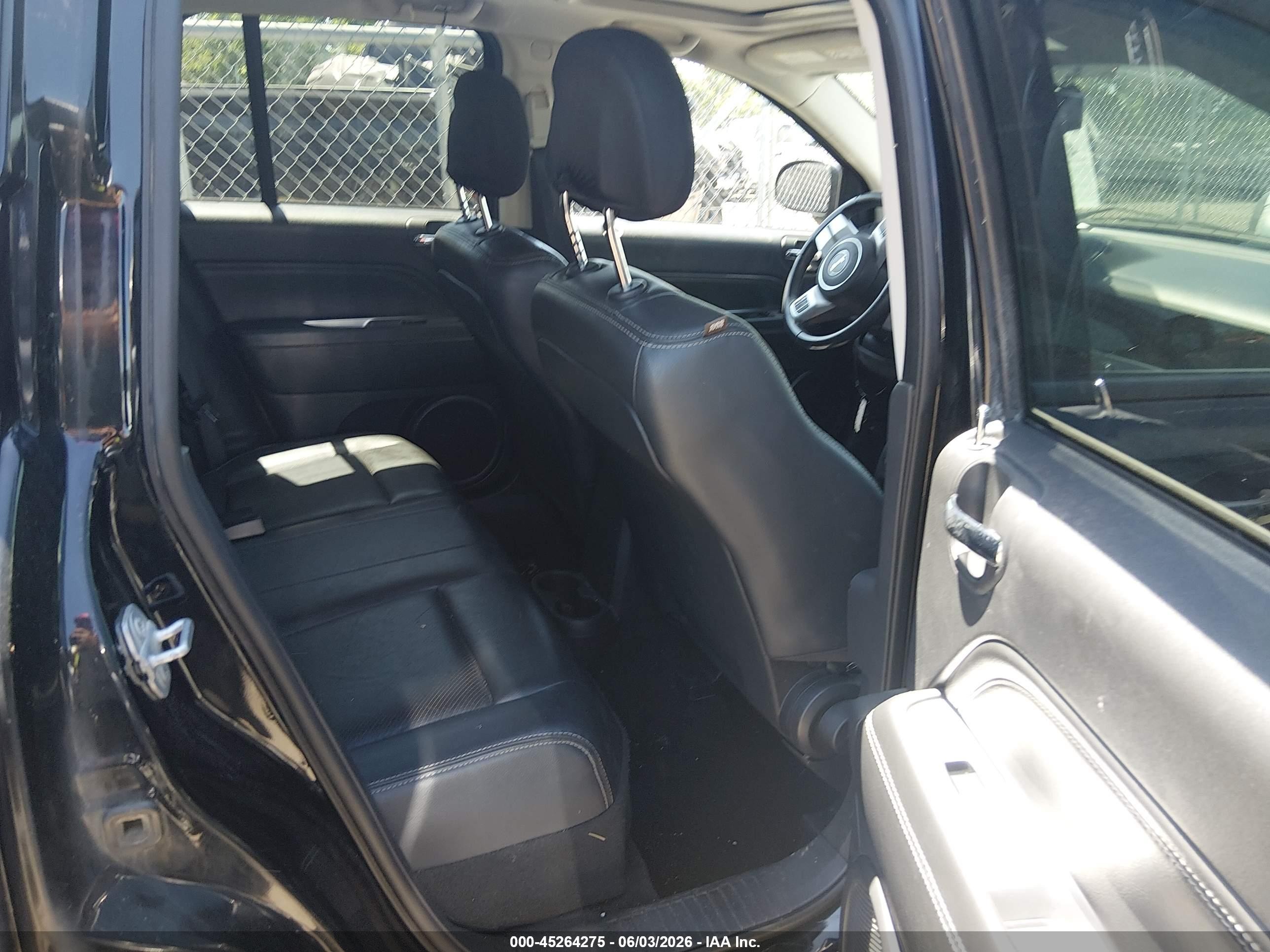 2015 Jeep Compass High Altitude Edition Black vin: 1C4NJDEB6FD109584