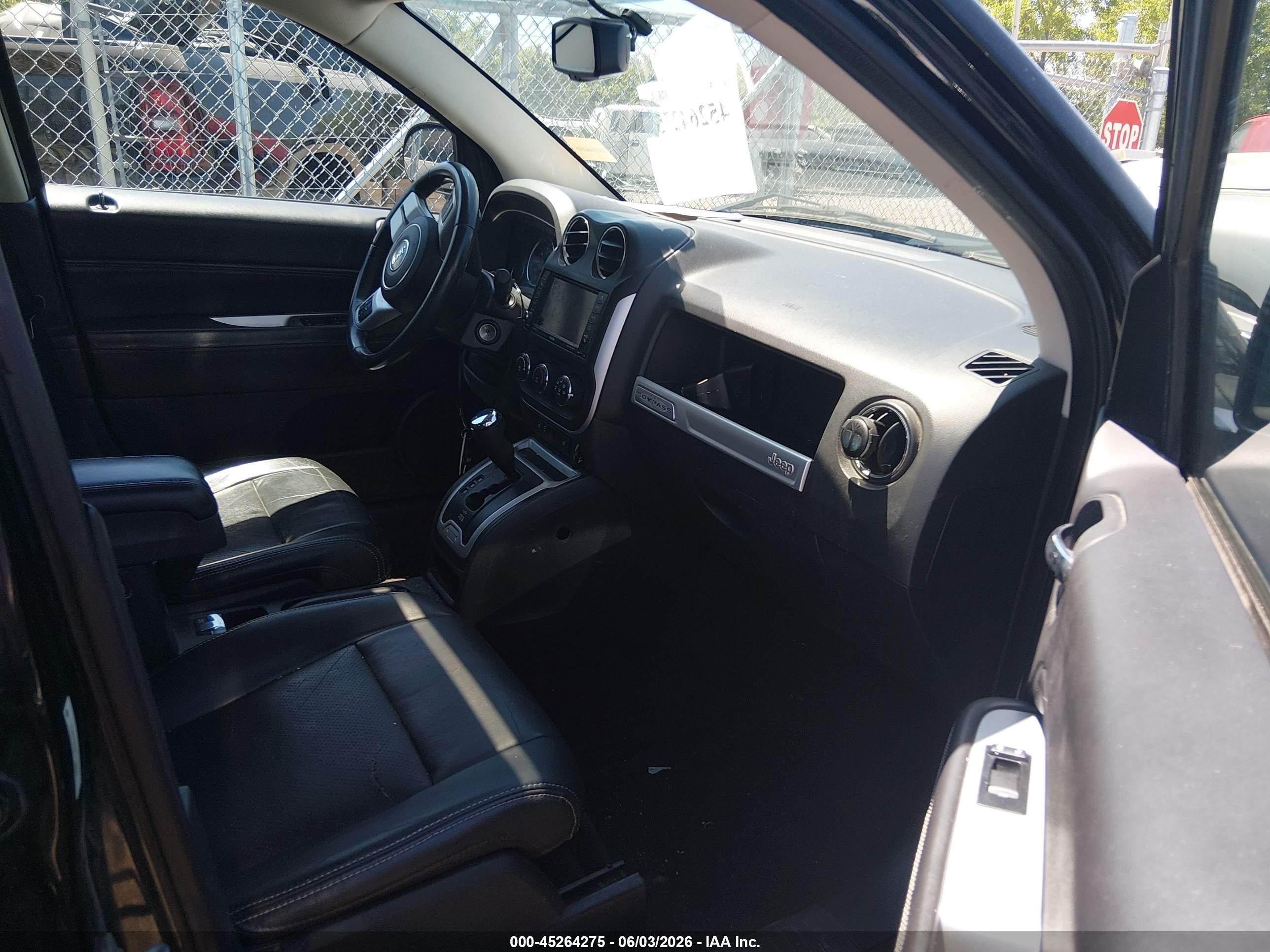 2015 Jeep Compass High Altitude Edition Black vin: 1C4NJDEB6FD109584