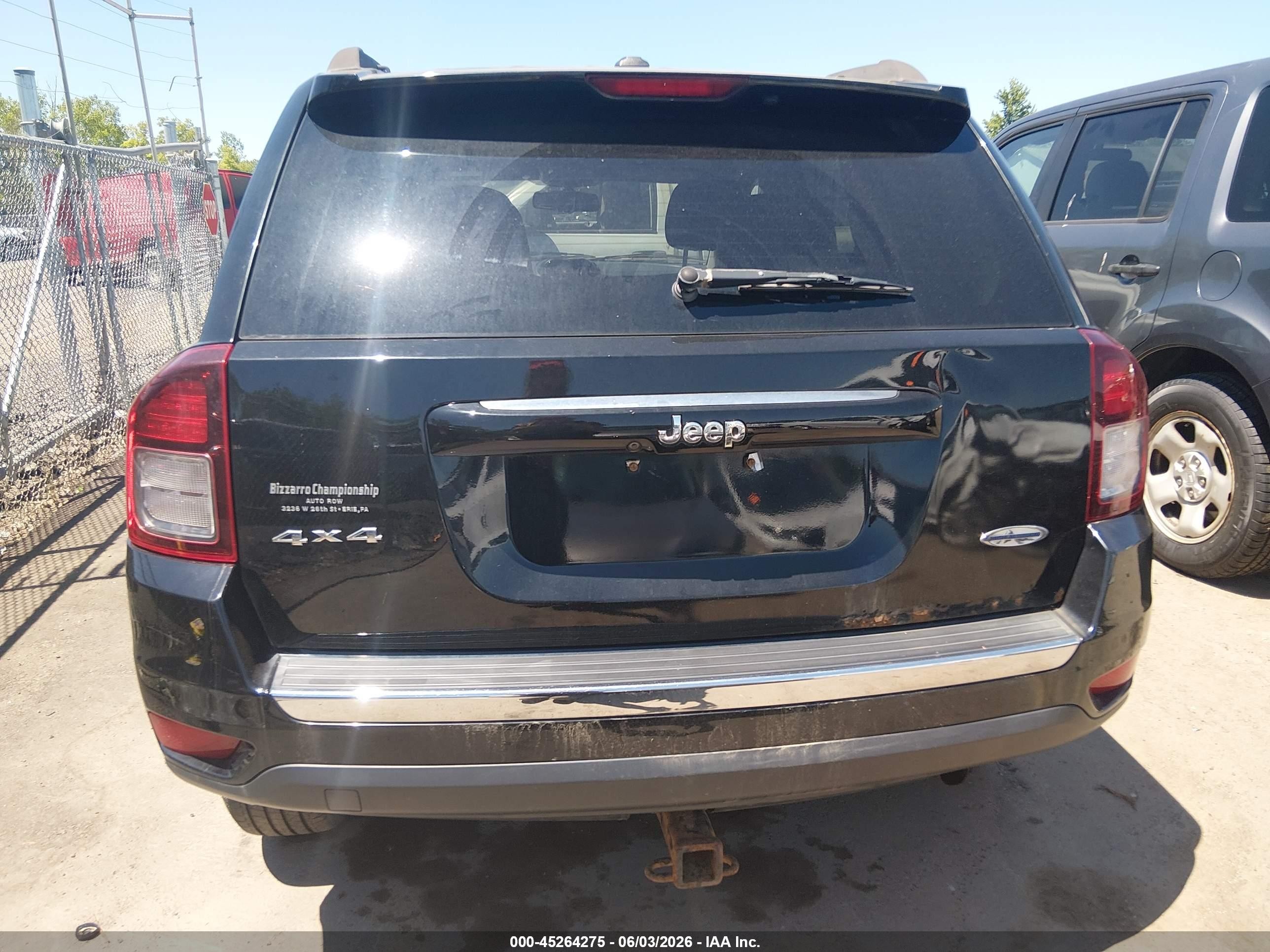 2015 Jeep Compass High Altitude Edition Black vin: 1C4NJDEB6FD109584