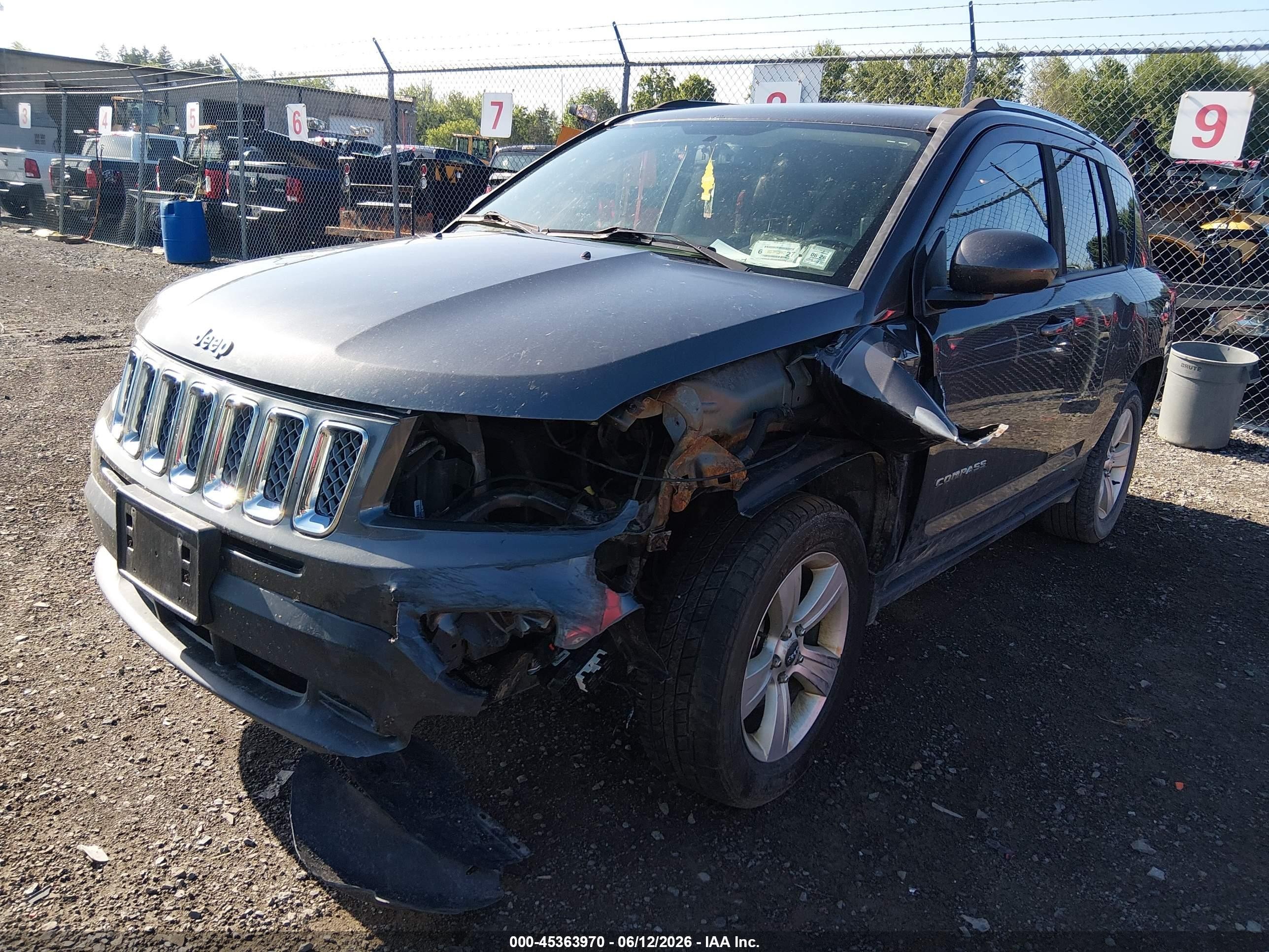 2015 Jeep Compass High Altitude Edition Gray vin: 1C4NJDEB6FD218398