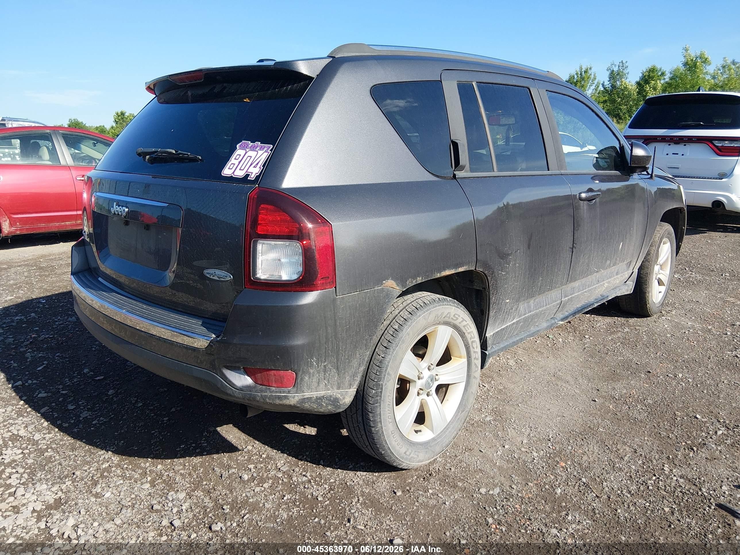 2015 Jeep Compass High Altitude Edition Gray vin: 1C4NJDEB6FD218398