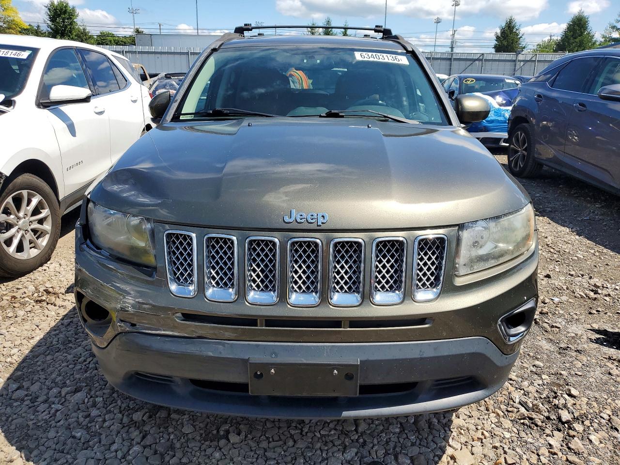 2015 Jeep Compass Latitude Green vin: 1C4NJDEB6FD333695