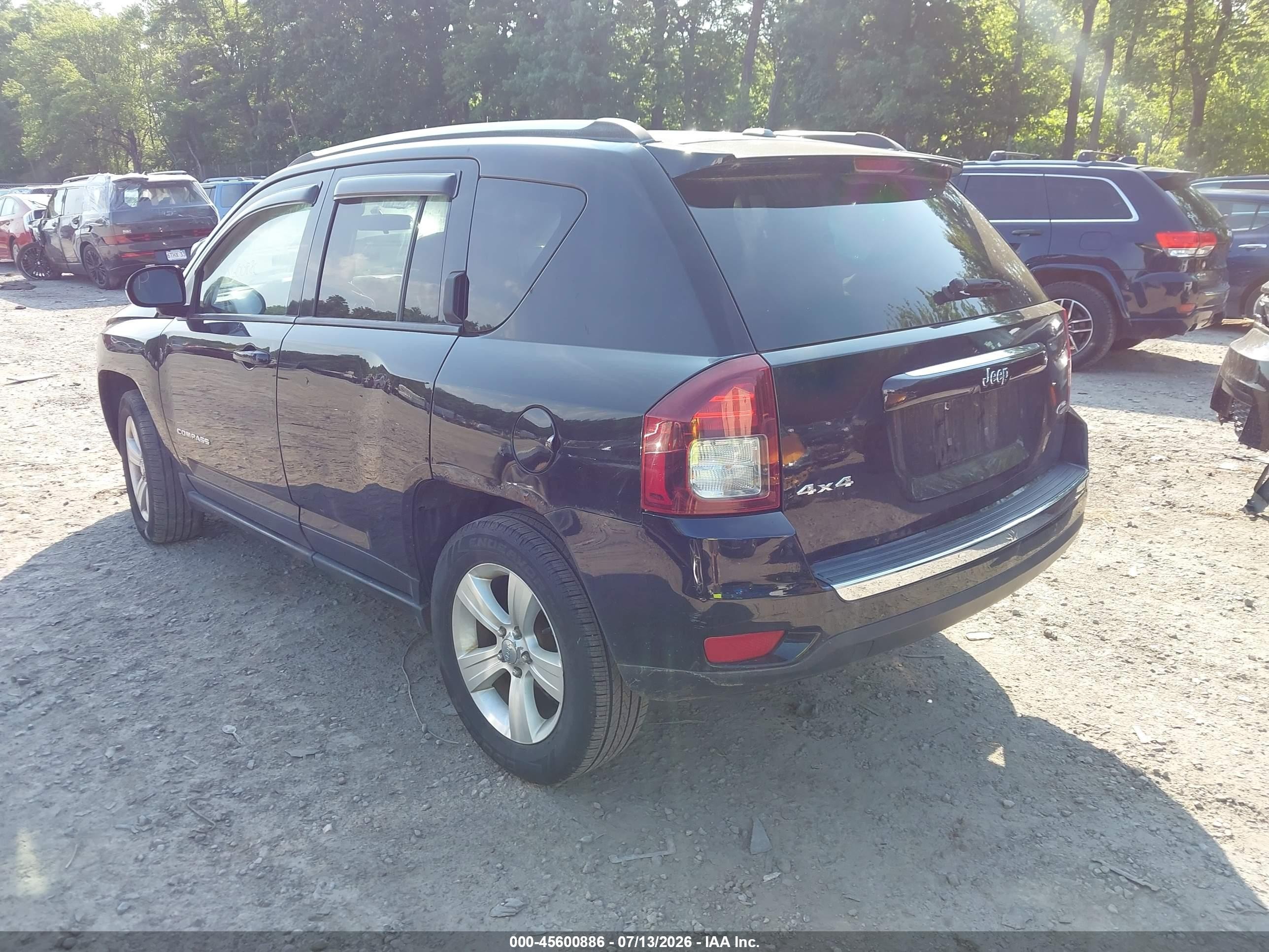 2015 Jeep Compass High Altitude Edition Черный vin: 1C4NJDEB6FD370746