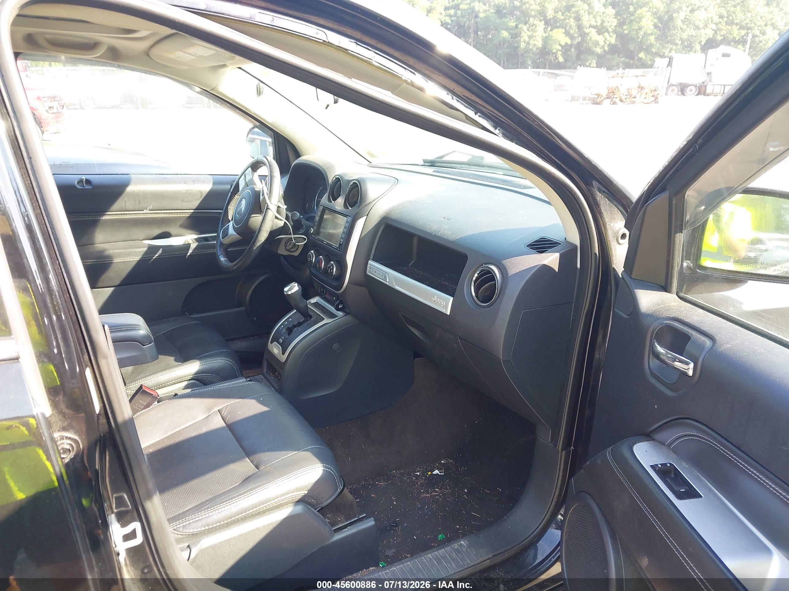 2015 Jeep Compass High Altitude Edition Черный vin: 1C4NJDEB6FD370746