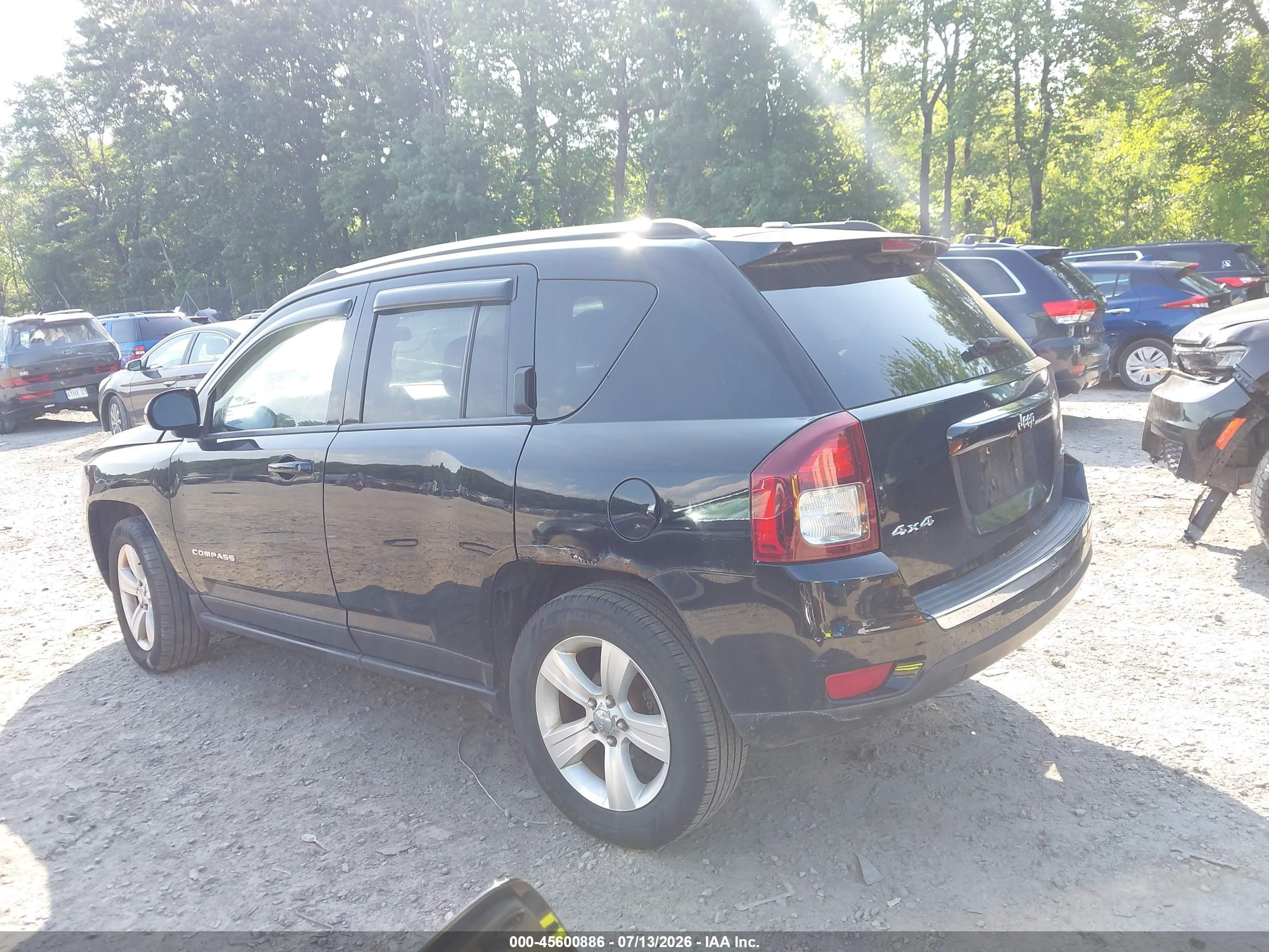 2015 Jeep Compass High Altitude Edition Черный vin: 1C4NJDEB6FD370746