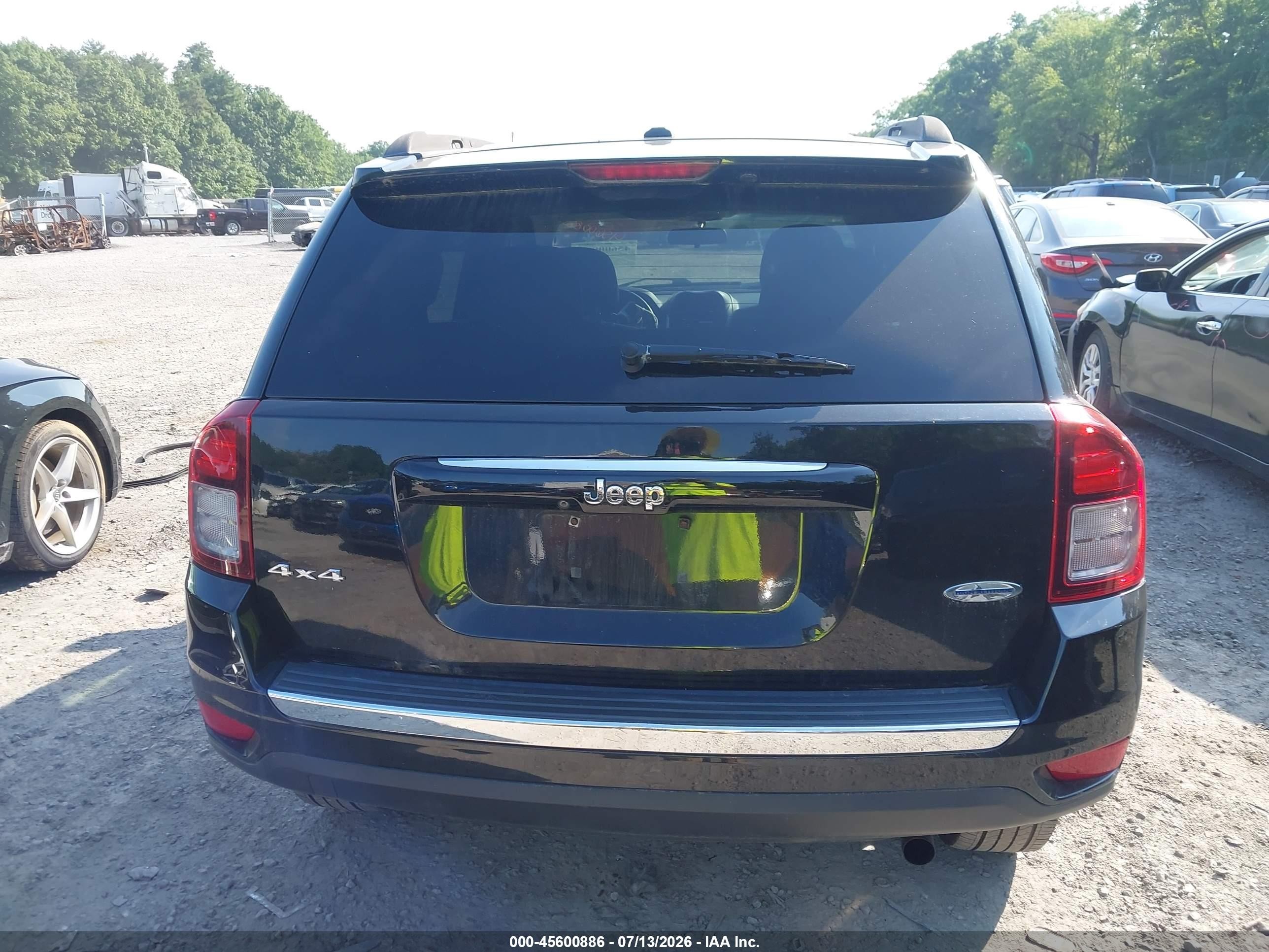 2015 Jeep Compass High Altitude Edition Черный vin: 1C4NJDEB6FD370746