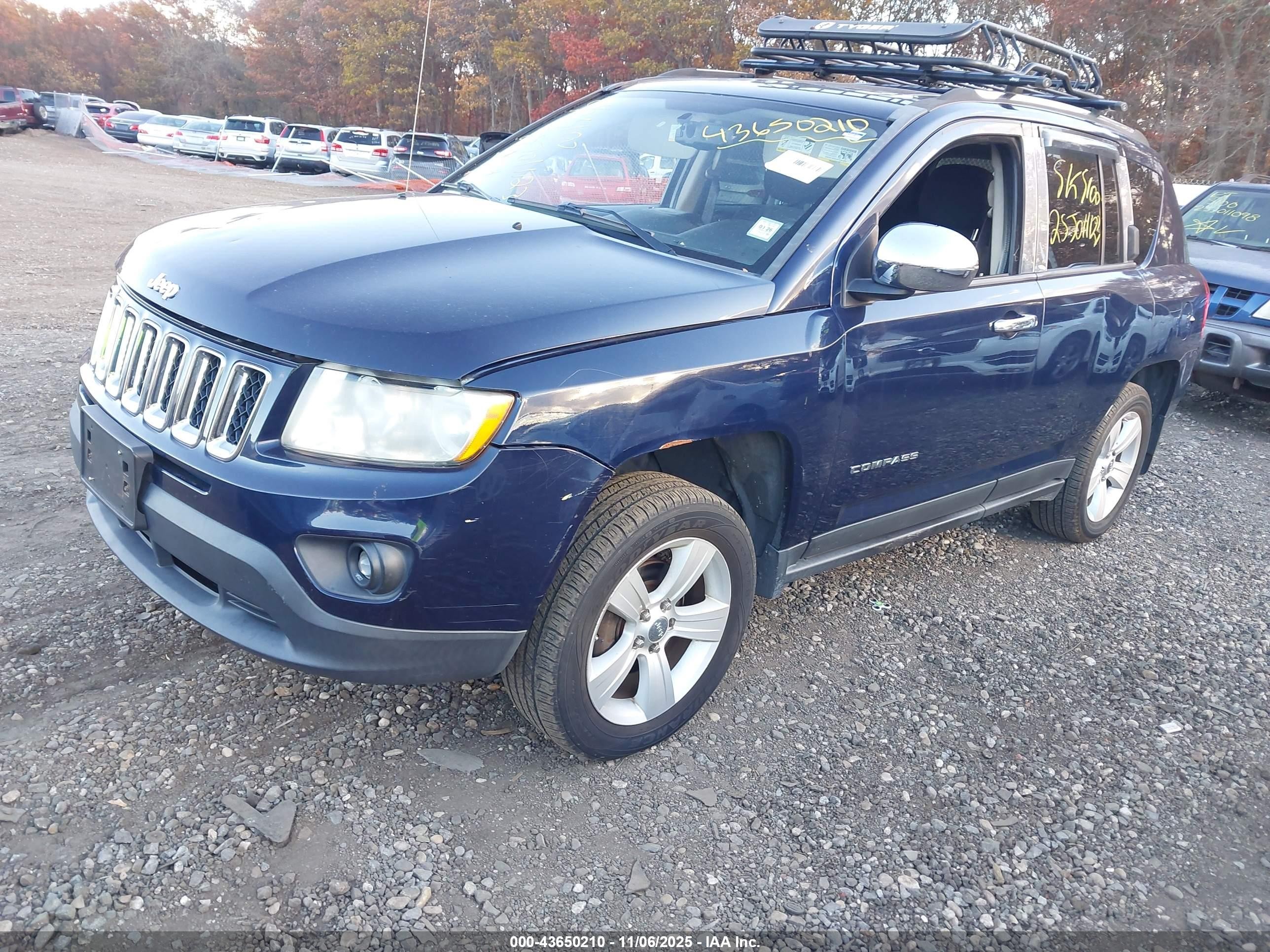 2012 Jeep Compass Latitude Blue vin: 1C4NJDEB7CD577528