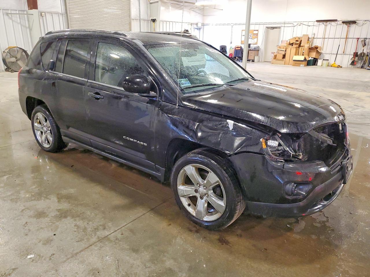 2014 Jeep Compass Latitude Black vin: 1C4NJDEB7ED694027