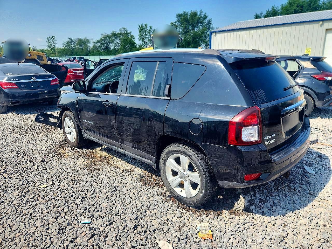 2014 Jeep Compass Latitude Black vin: 1C4NJDEB7ED707004