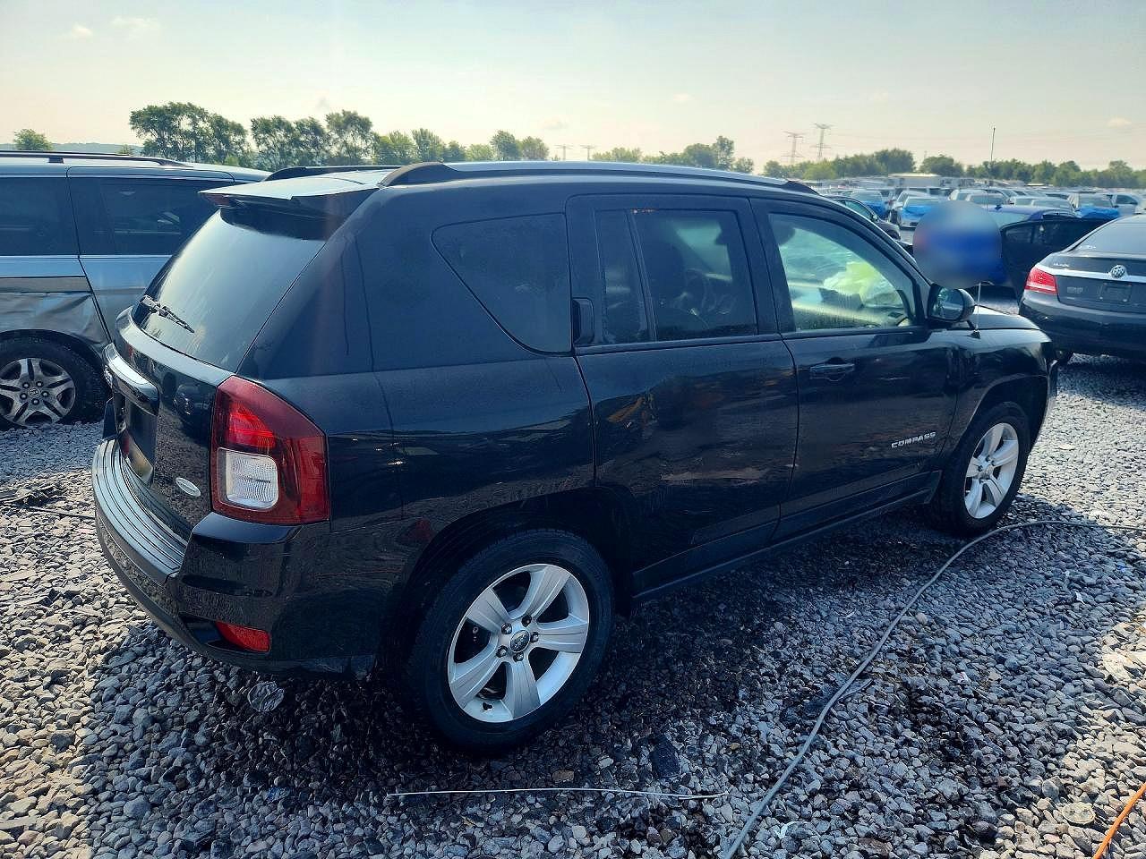 2014 Jeep Compass Latitude Black vin: 1C4NJDEB7ED707004