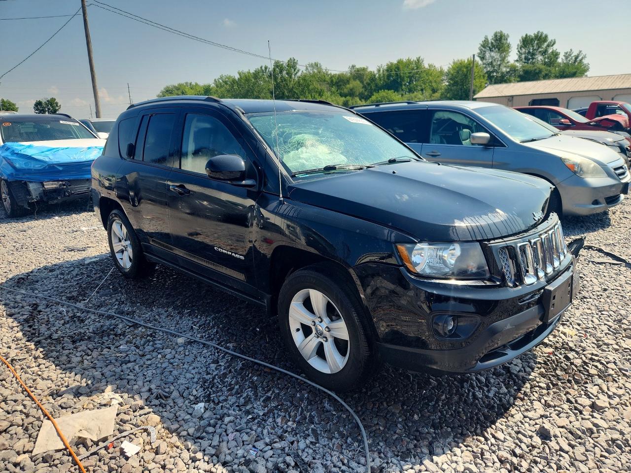 2014 Jeep Compass Latitude Black vin: 1C4NJDEB7ED707004