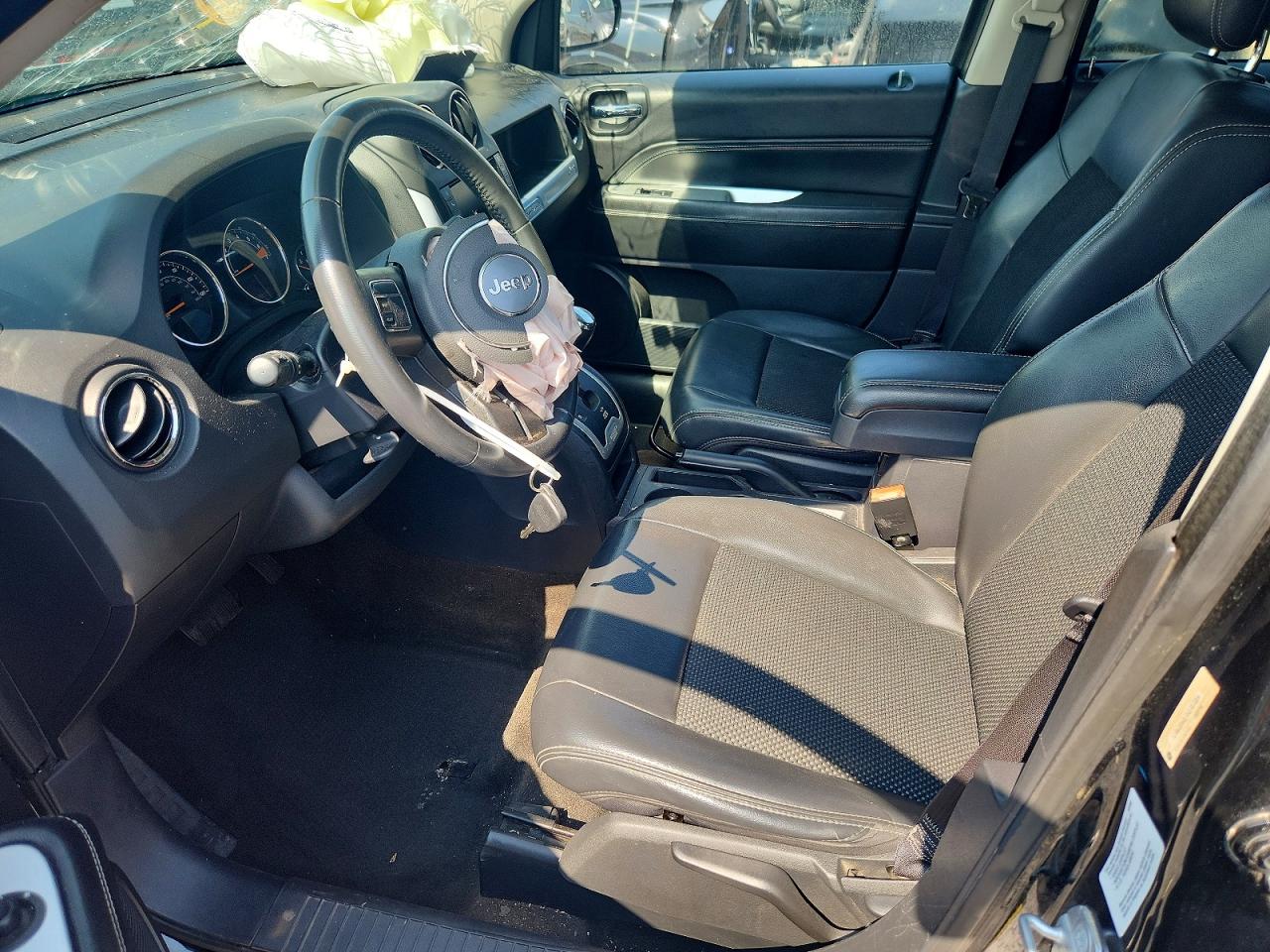 2014 Jeep Compass Latitude Black vin: 1C4NJDEB7ED707004