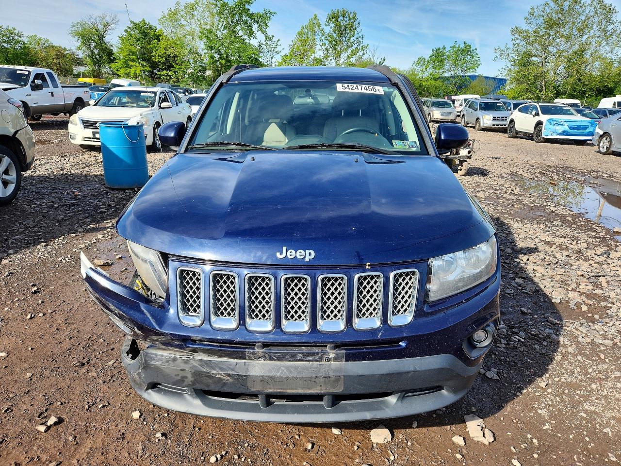 2014 Jeep Compass Latitude Blue vin: 1C4NJDEB7ED886385