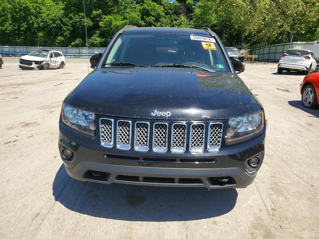2015 Jeep Compass Latitude Black vin: 1C4NJDEB7FD136065