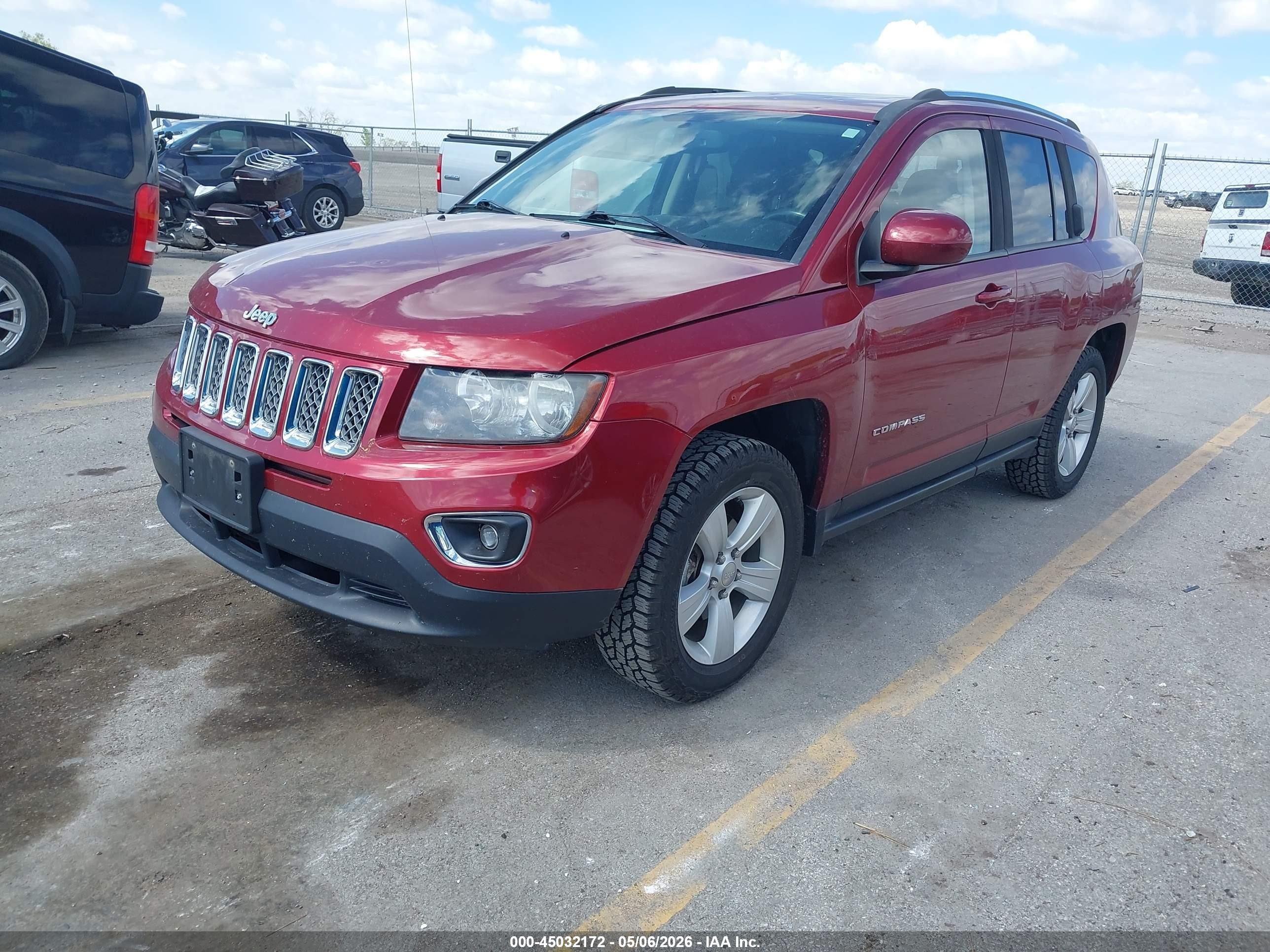 2015 Jeep Compass High Altitude Edition Red vin: 1C4NJDEB7FD206941