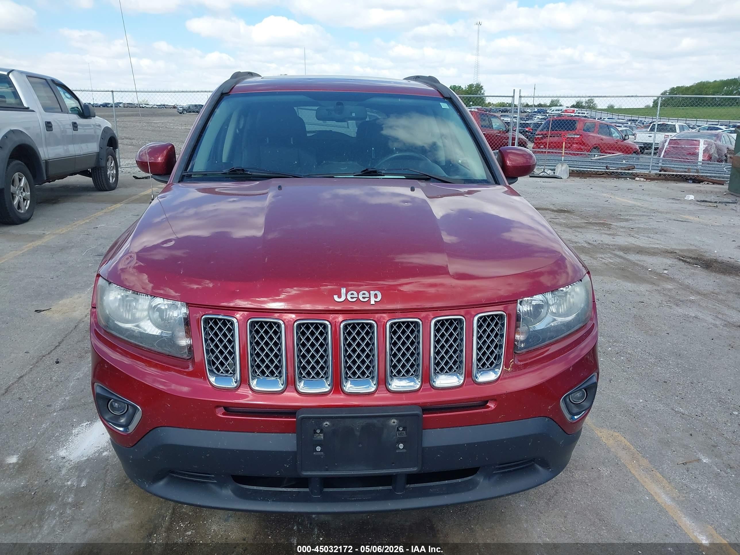 2015 Jeep Compass High Altitude Edition Red vin: 1C4NJDEB7FD206941