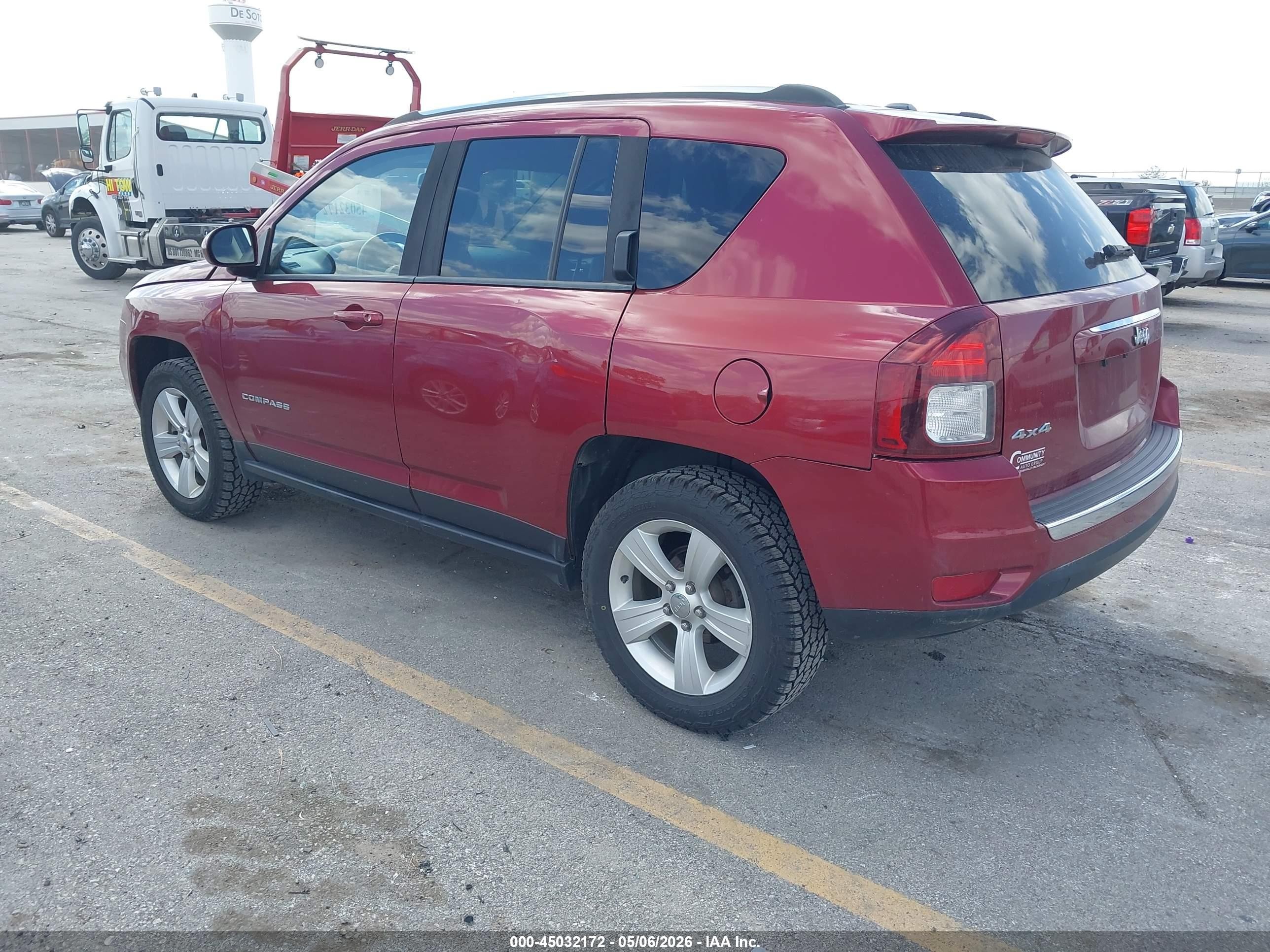 2015 Jeep Compass High Altitude Edition Red vin: 1C4NJDEB7FD206941