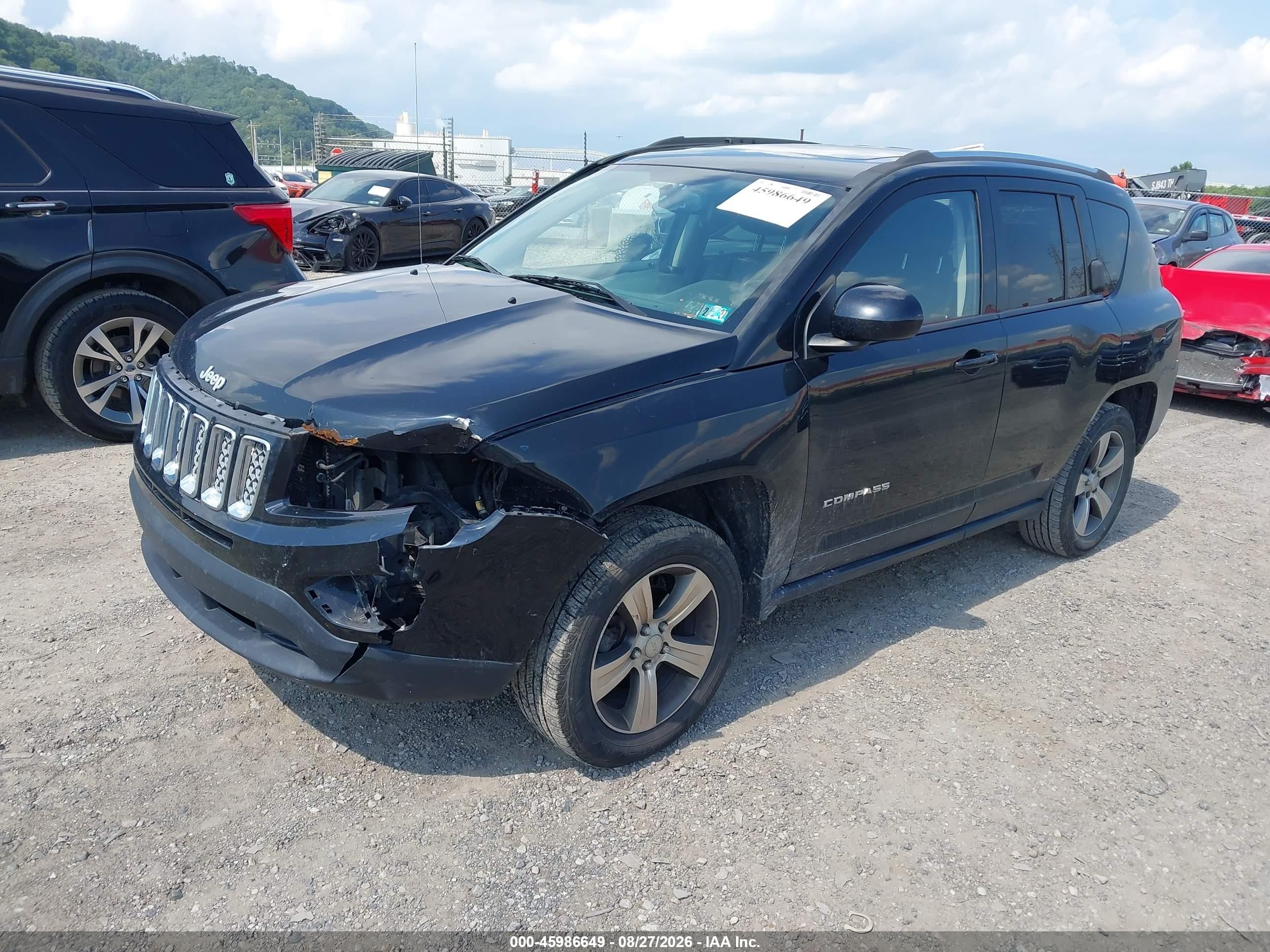 2016 Jeep Compass High Altitude Edition Black vin: 1C4NJDEB7GD769036