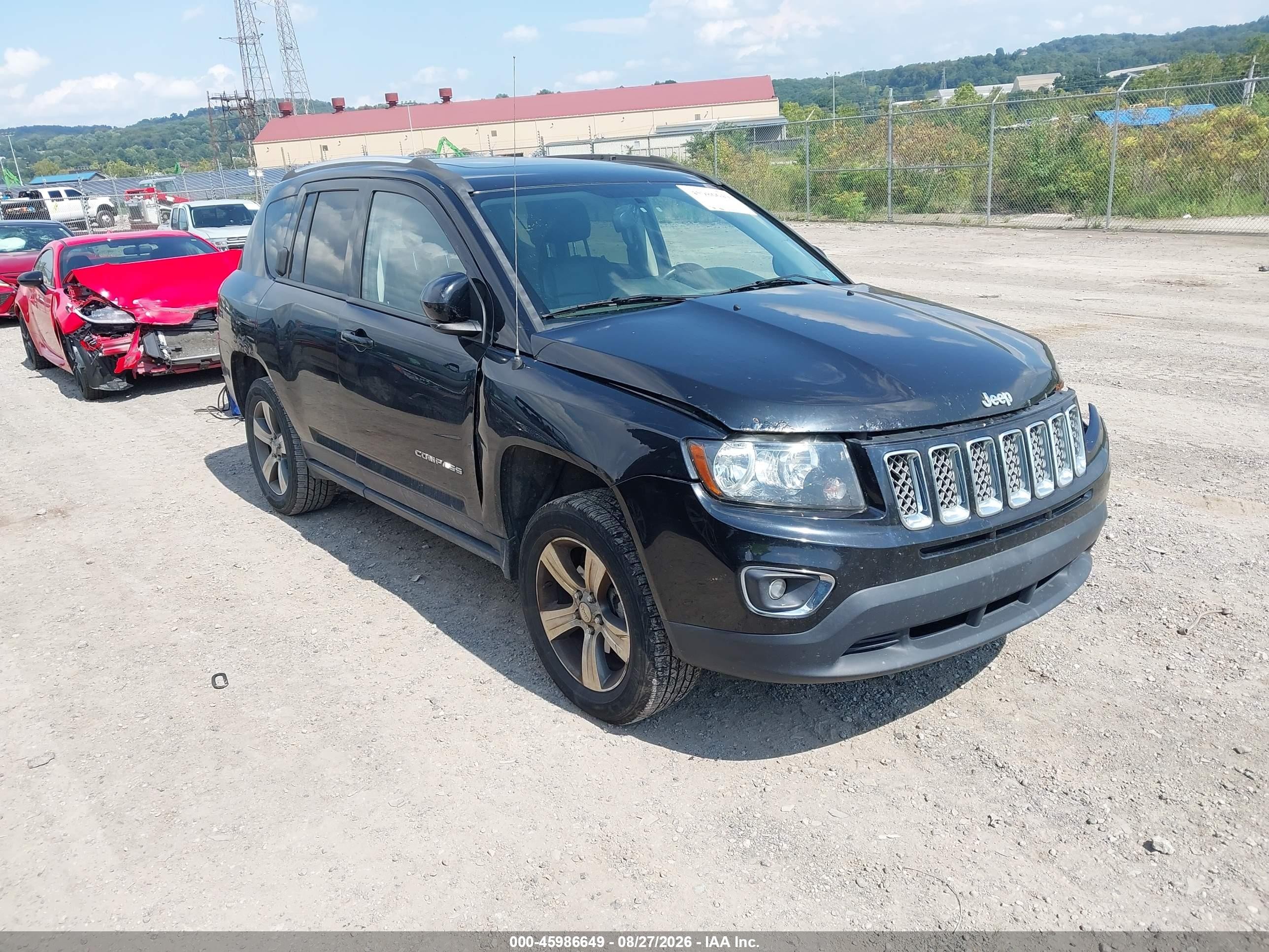2016 Jeep Compass High Altitude Edition Black vin: 1C4NJDEB7GD769036