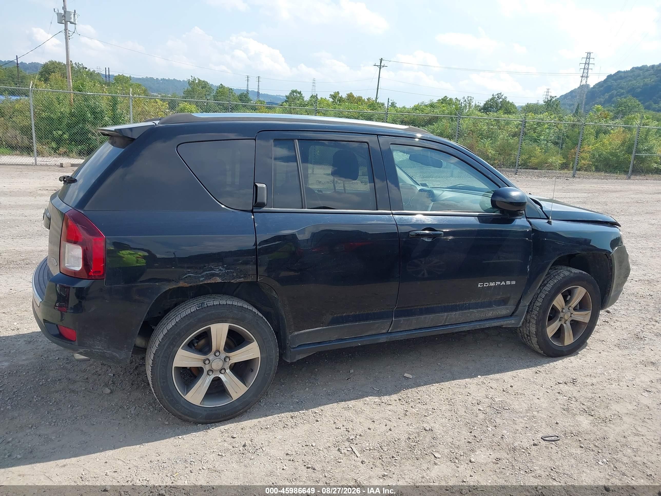 2016 Jeep Compass High Altitude Edition Black vin: 1C4NJDEB7GD769036