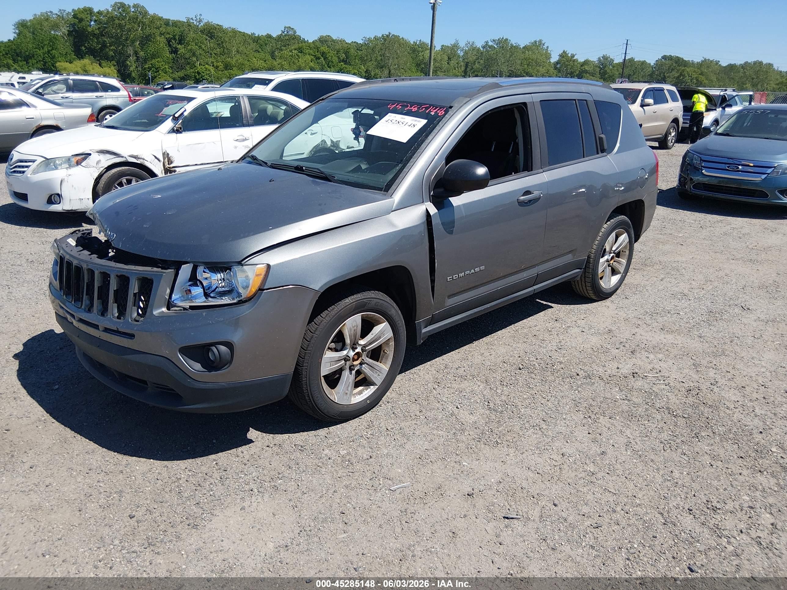 2012 Jeep Compass Latitude Серый vin: 1C4NJDEB8CD608852