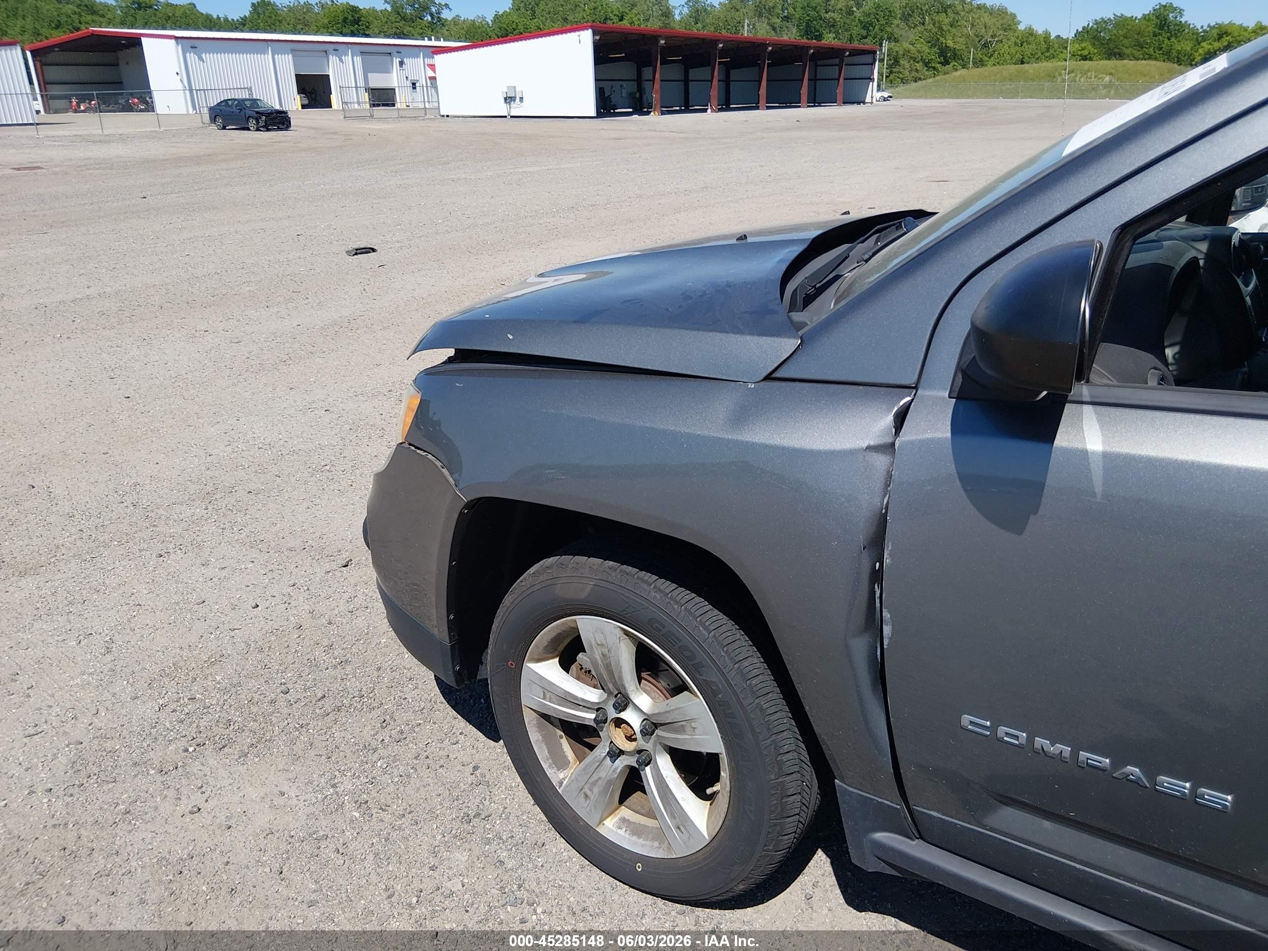 2012 Jeep Compass Latitude Серый vin: 1C4NJDEB8CD608852