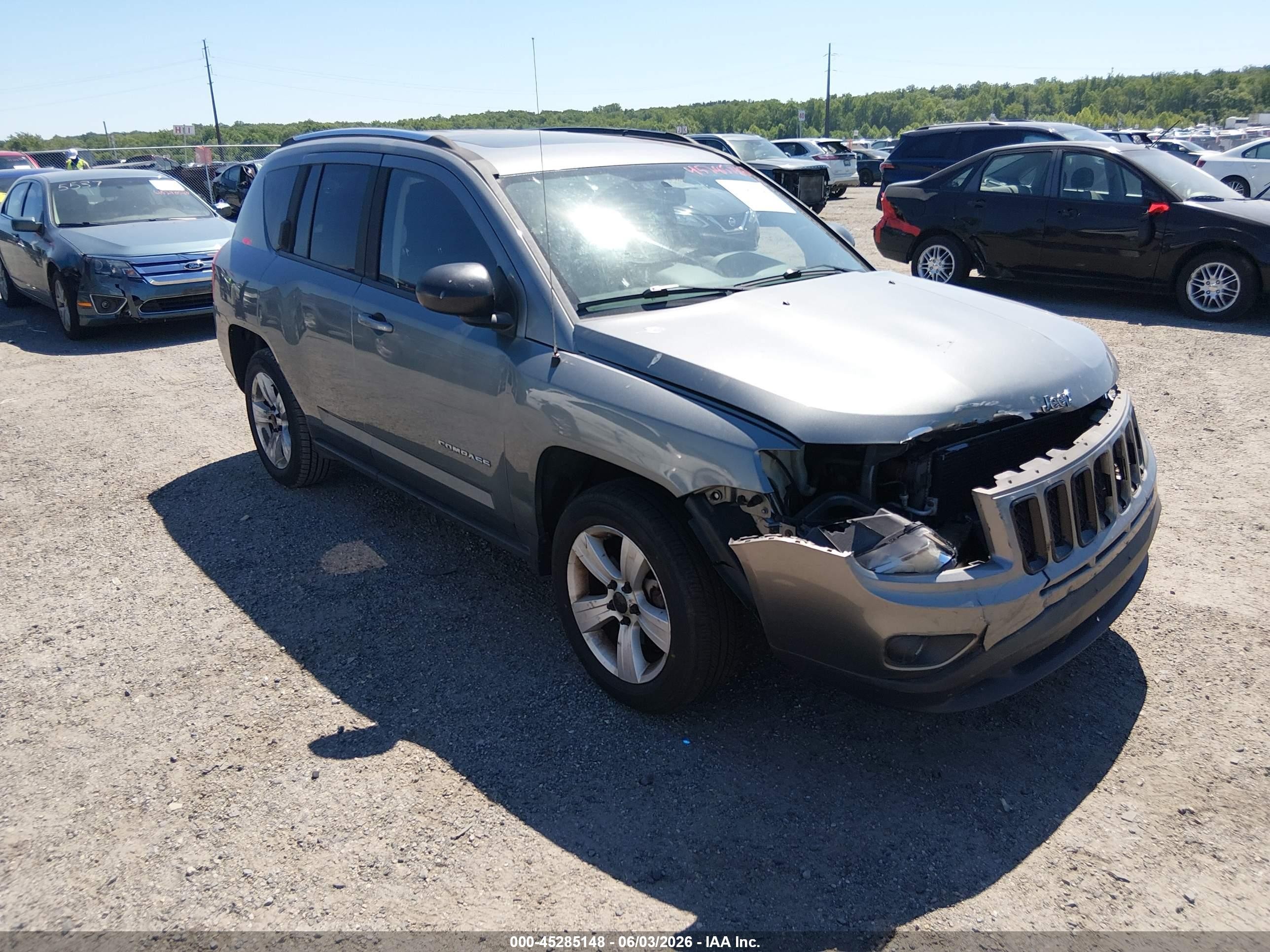 2012 Jeep Compass Latitude Серый vin: 1C4NJDEB8CD608852