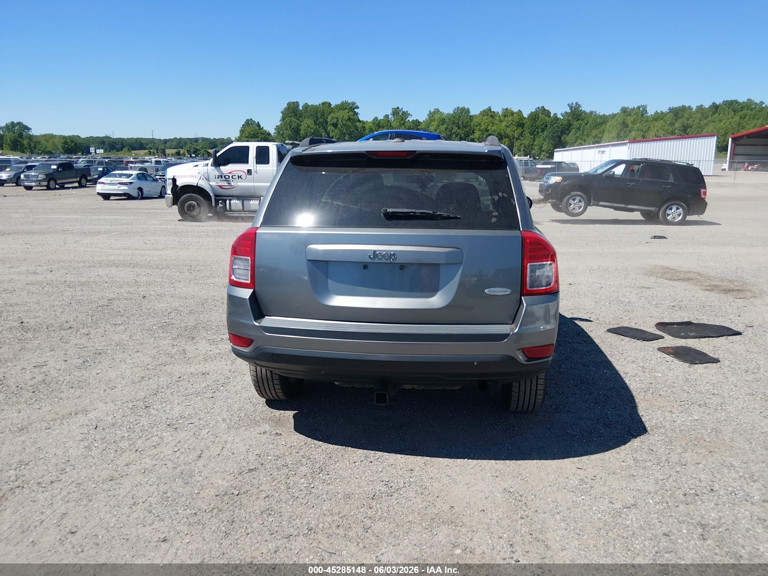 2012 Jeep Compass Latitude Серый vin: 1C4NJDEB8CD608852