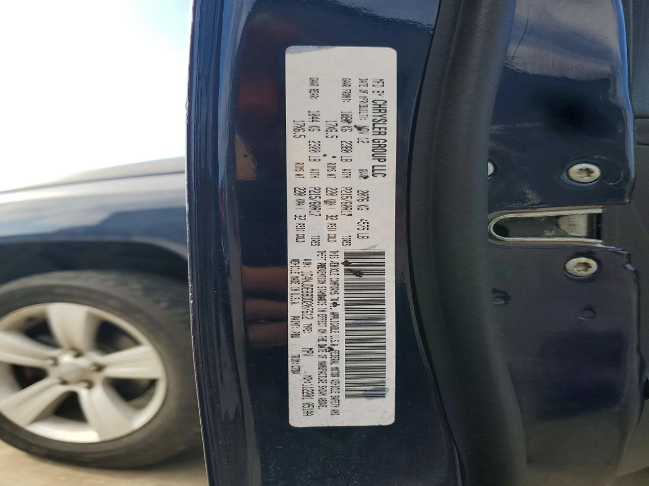 2013 Jeep Compass Latitude Black vin: 1C4NJDEB8DD207612