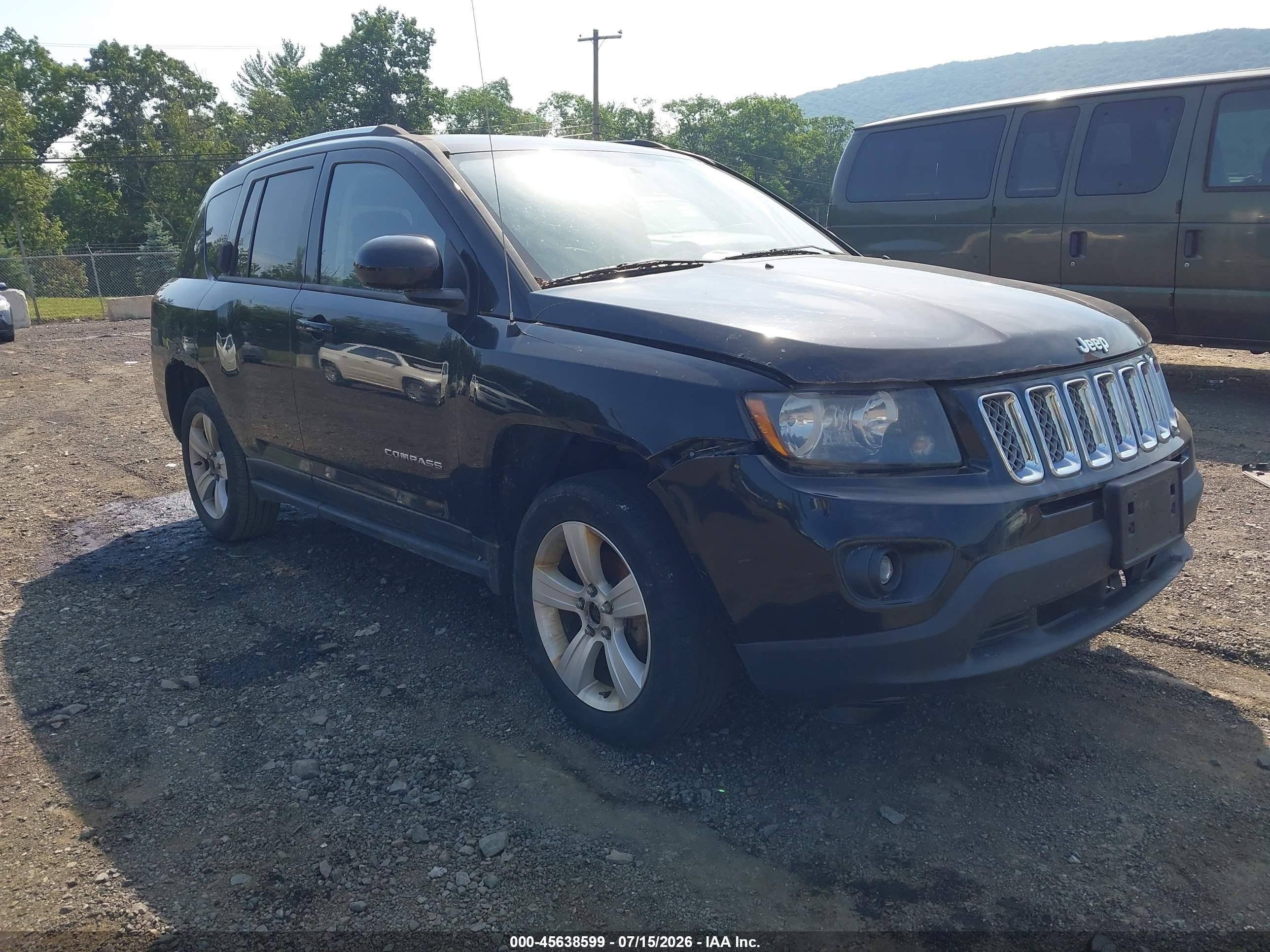 2014 Jeep Compass Latitude Black vin: 1C4NJDEB8ED632944