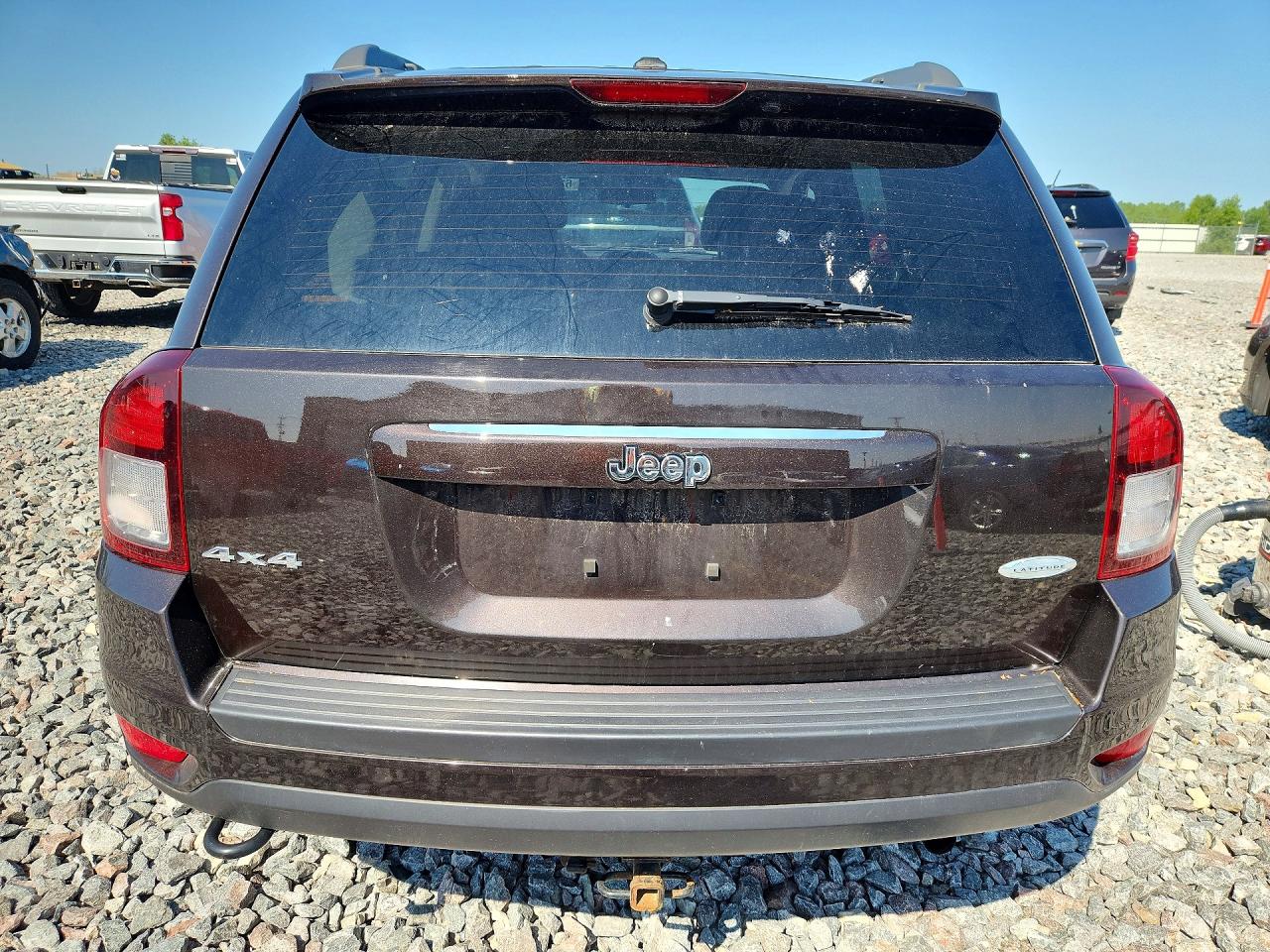 2014 Jeep Compass Latitude Brown vin: 1C4NJDEB8ED707030