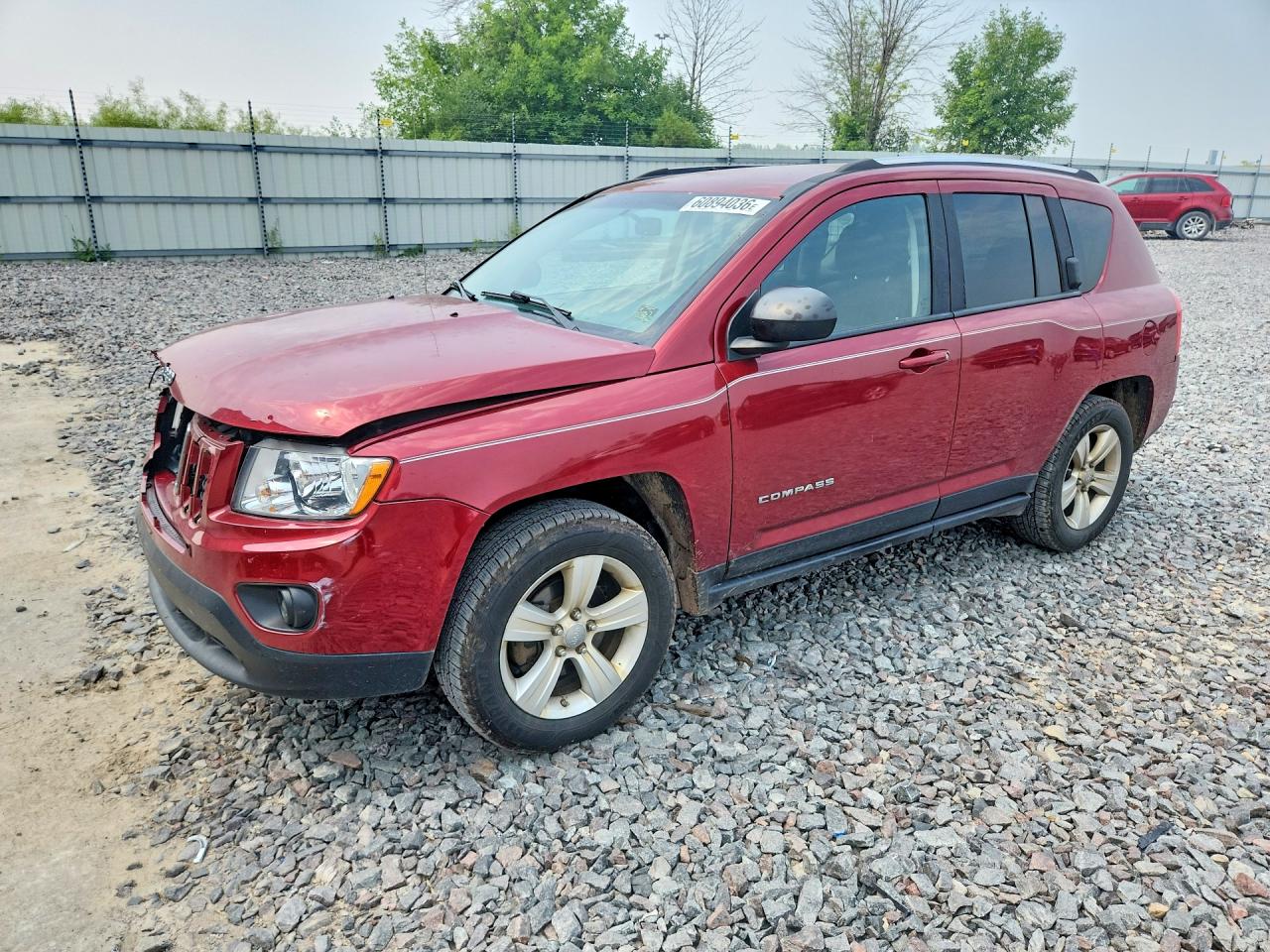 2012 Jeep Compass Latitude Red vin: 1C4NJDEB9CD524684