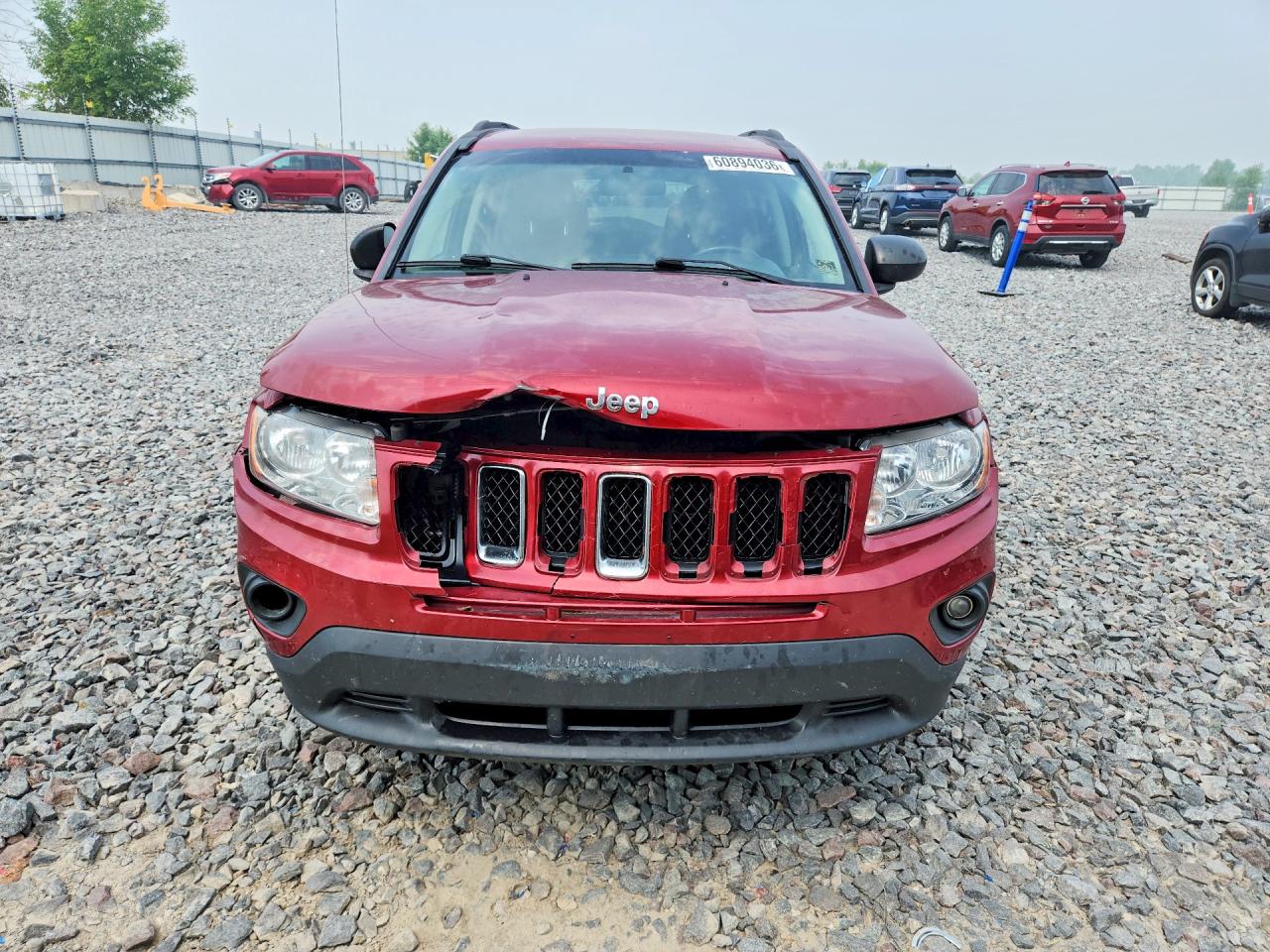 2012 Jeep Compass Latitude Red vin: 1C4NJDEB9CD524684