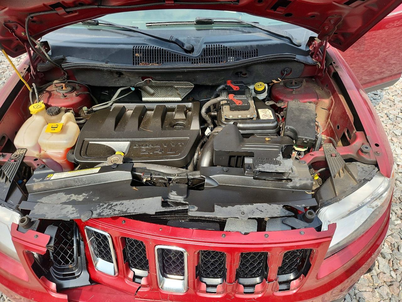 2012 Jeep Compass Latitude Red vin: 1C4NJDEB9CD524684