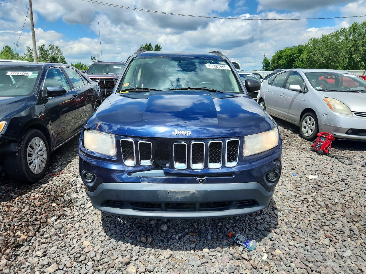 2012 Jeep Compass Latitude Синий vin: 1C4NJDEB9CD577627