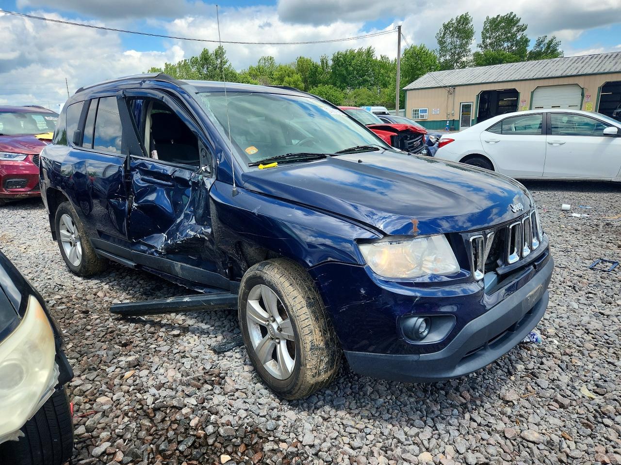 2012 Jeep Compass Latitude Синий vin: 1C4NJDEB9CD577627